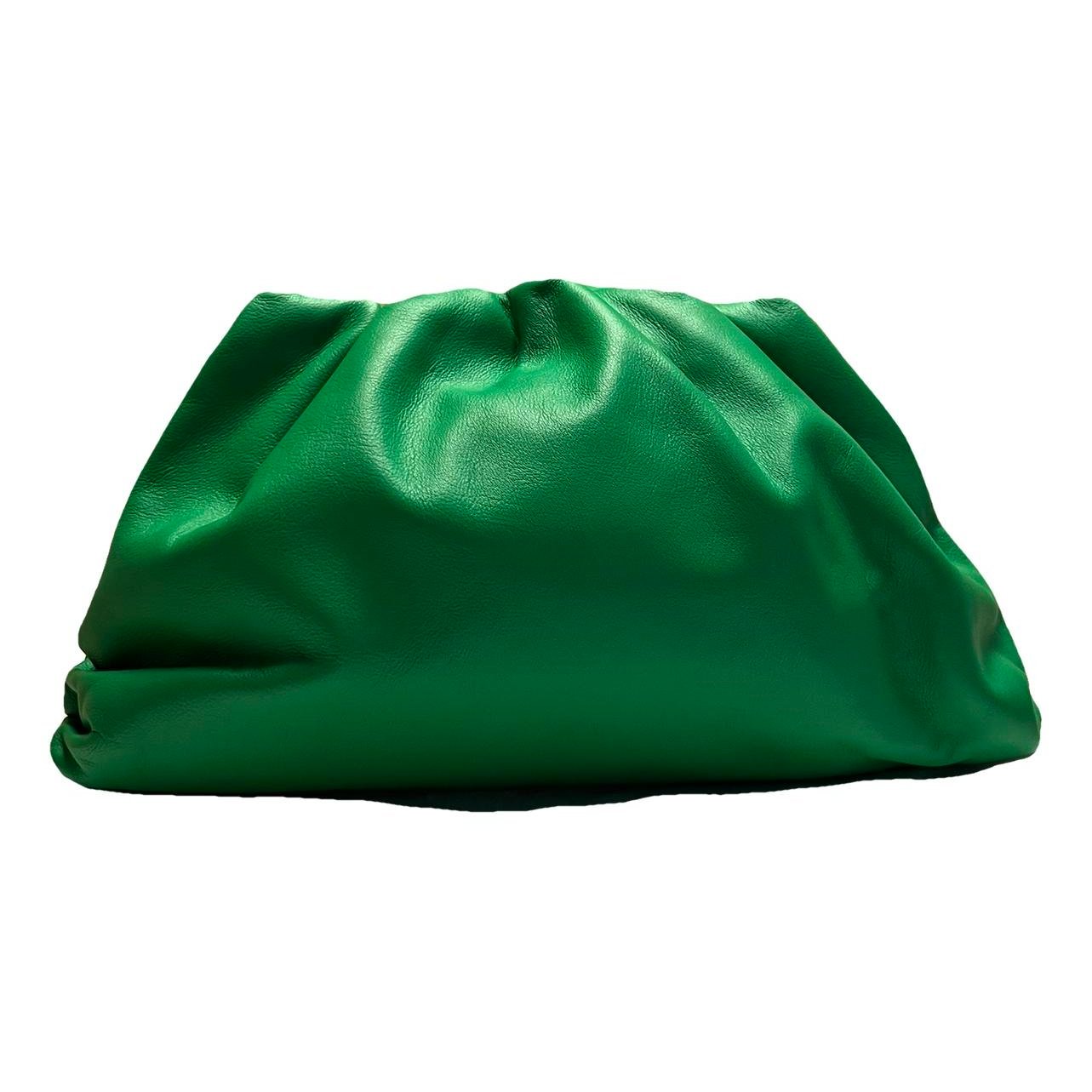 Pouch leather clutch bag