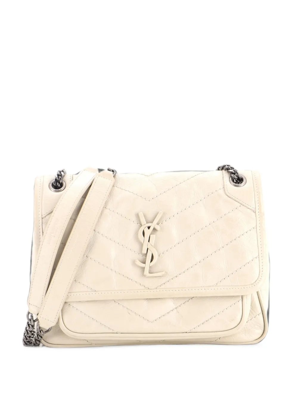 Niki Chain Flap Bag Matelasse Chevron Leather Baby shoulder bag
