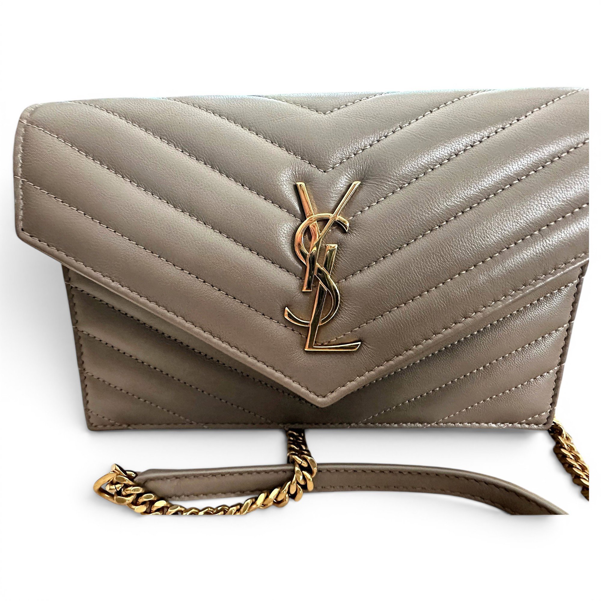 Envelope leather handbag