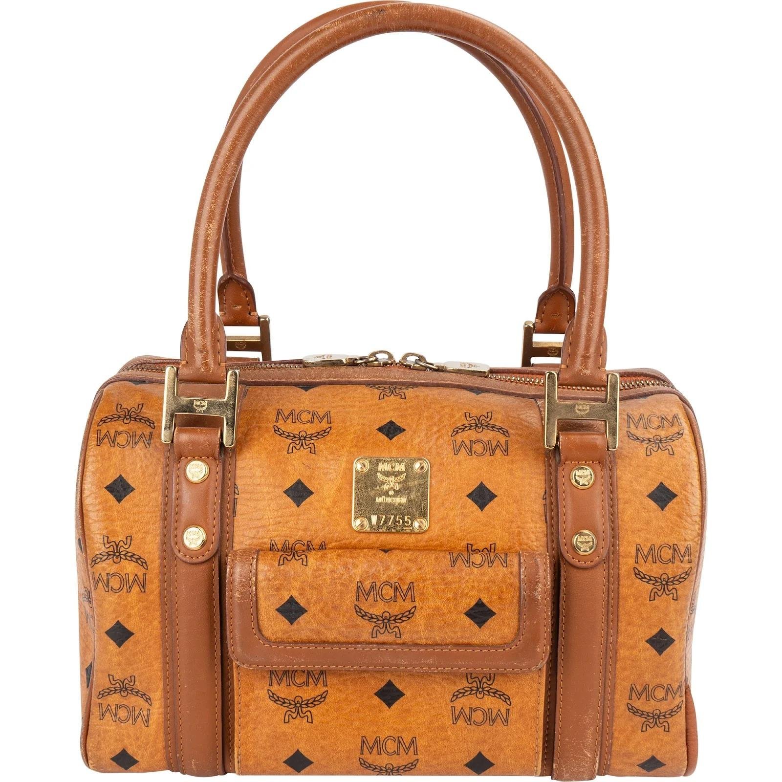 Boston leather handbag