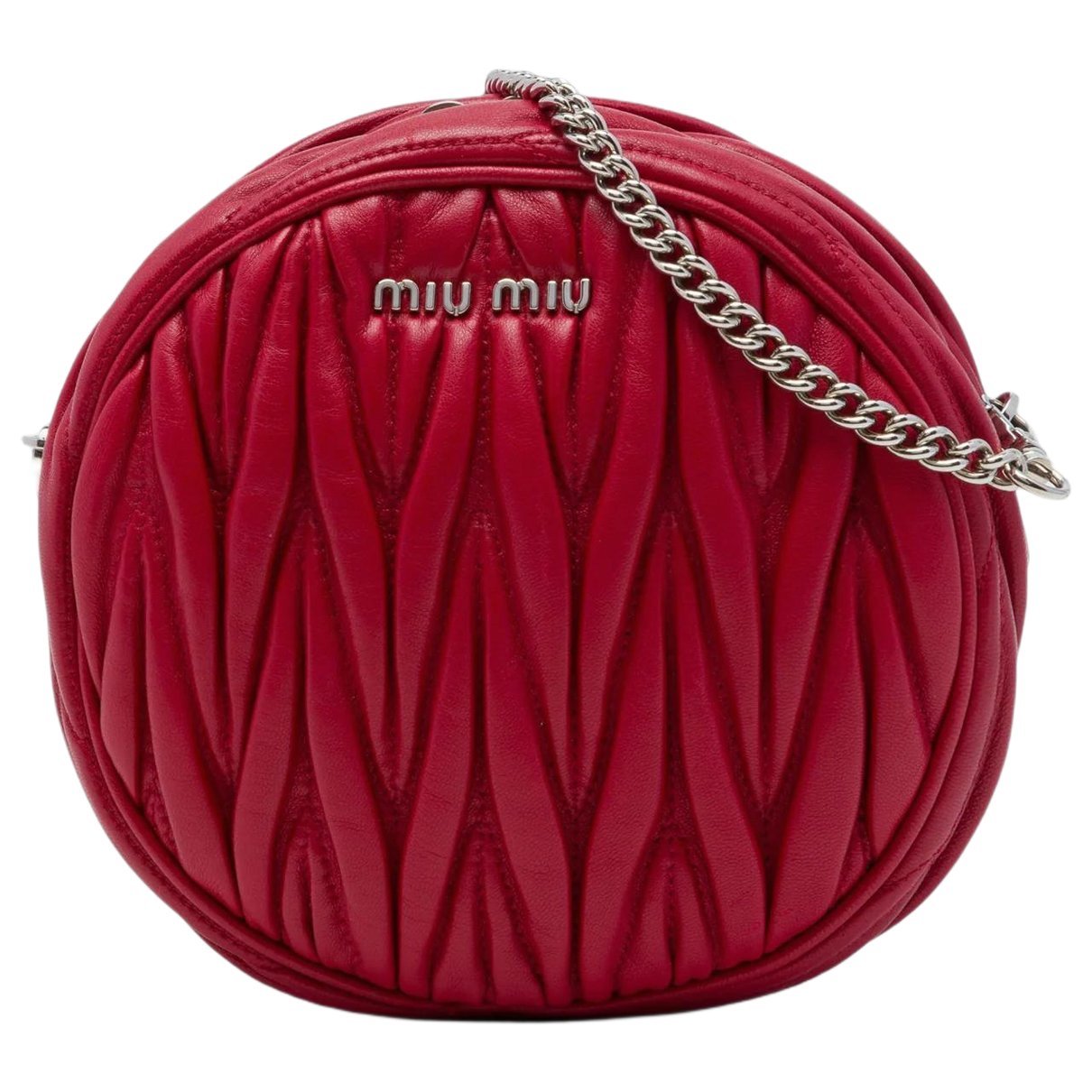Matelassé leather crossbody bag