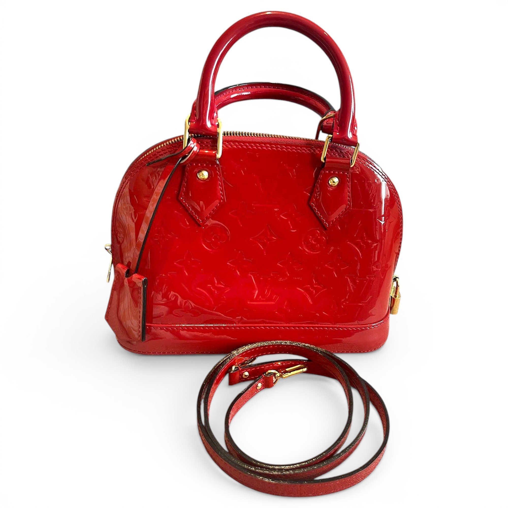 Alma BB patent leather handbag