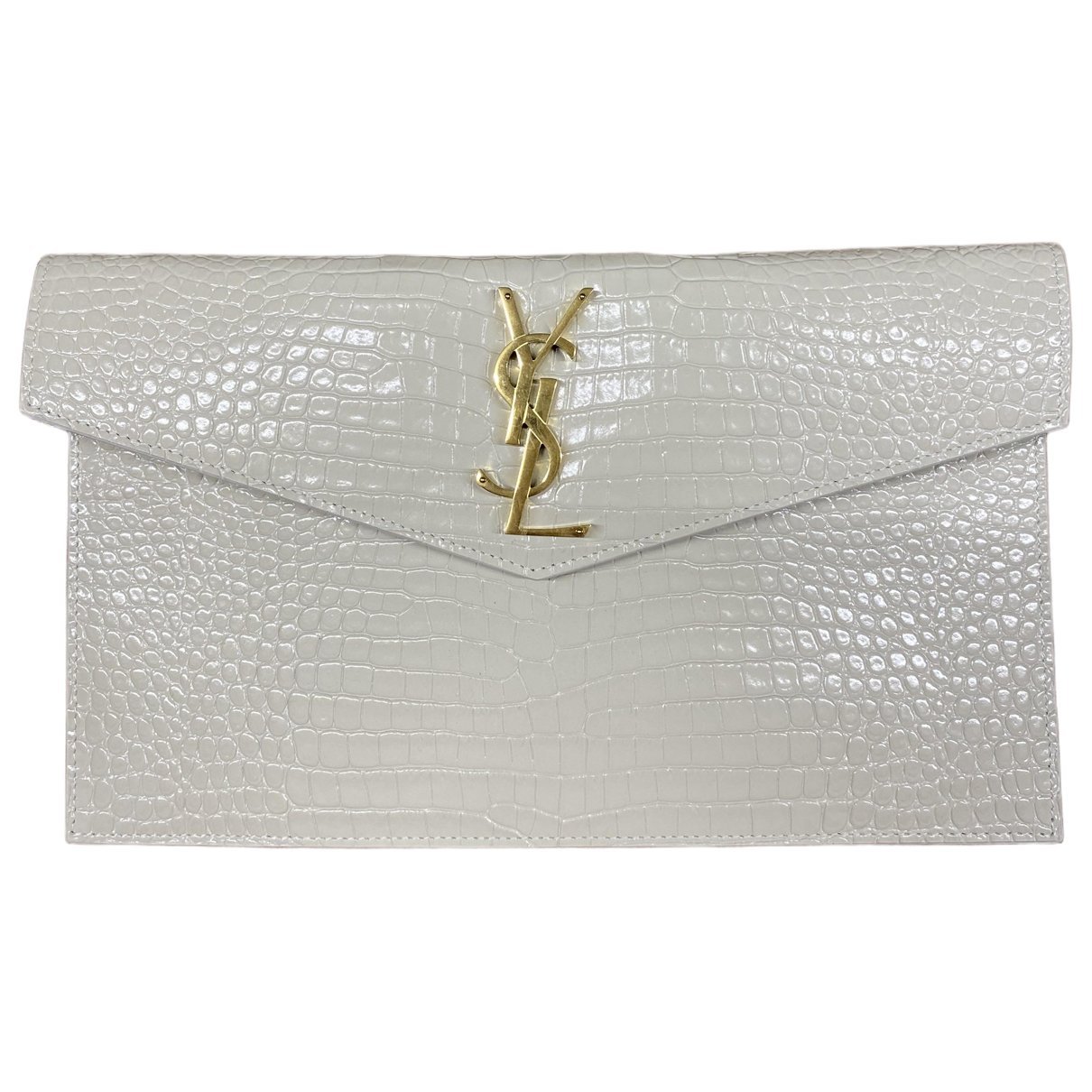 Uptown leather clutch bag
