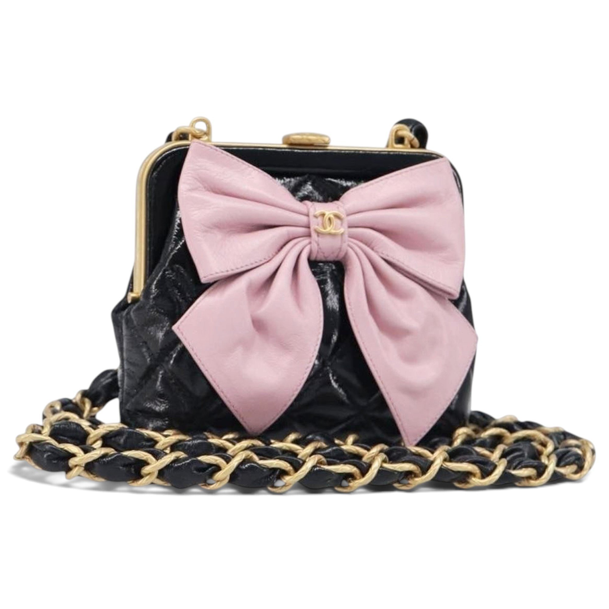 Patent leather handbag