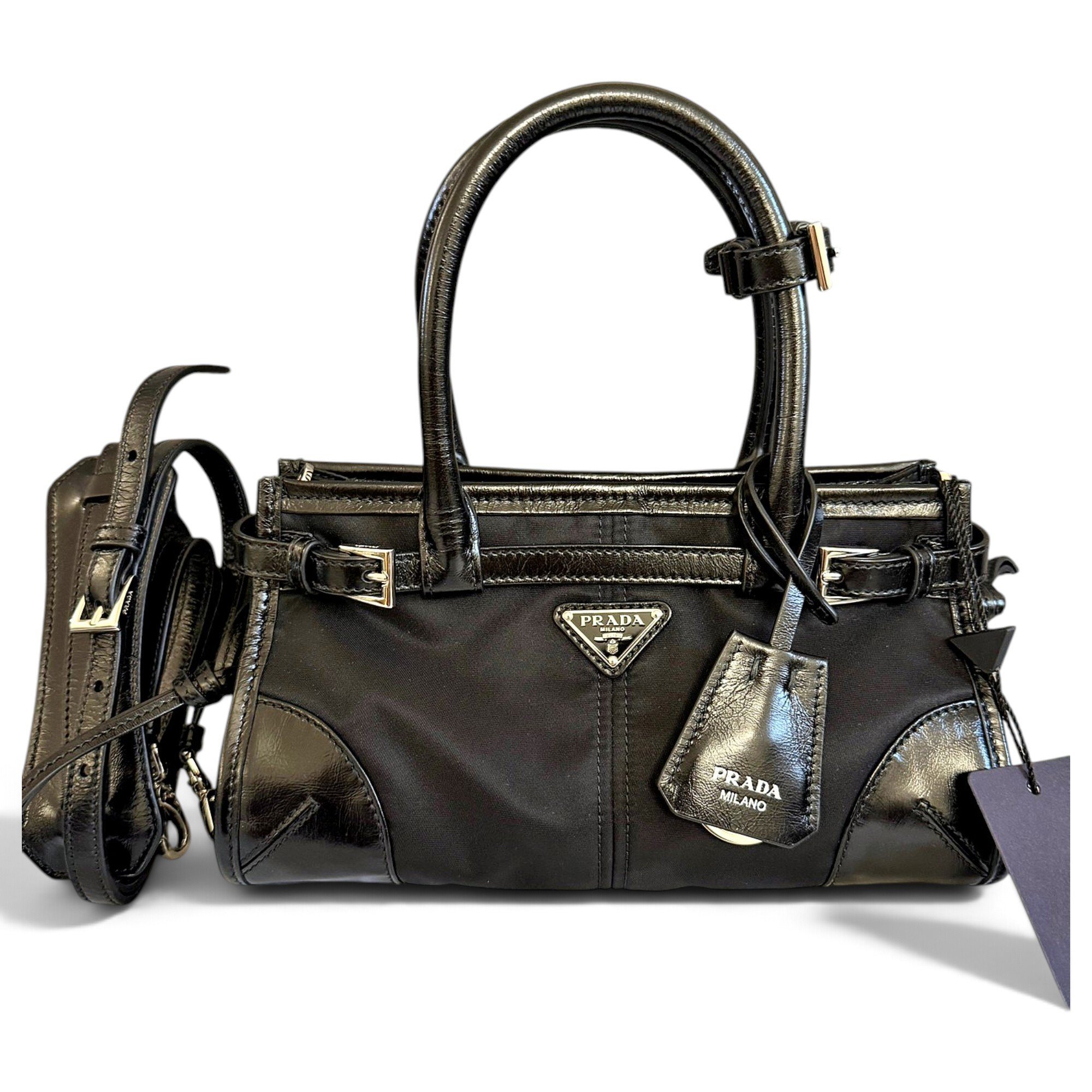 Prada Bonnie leather handbag