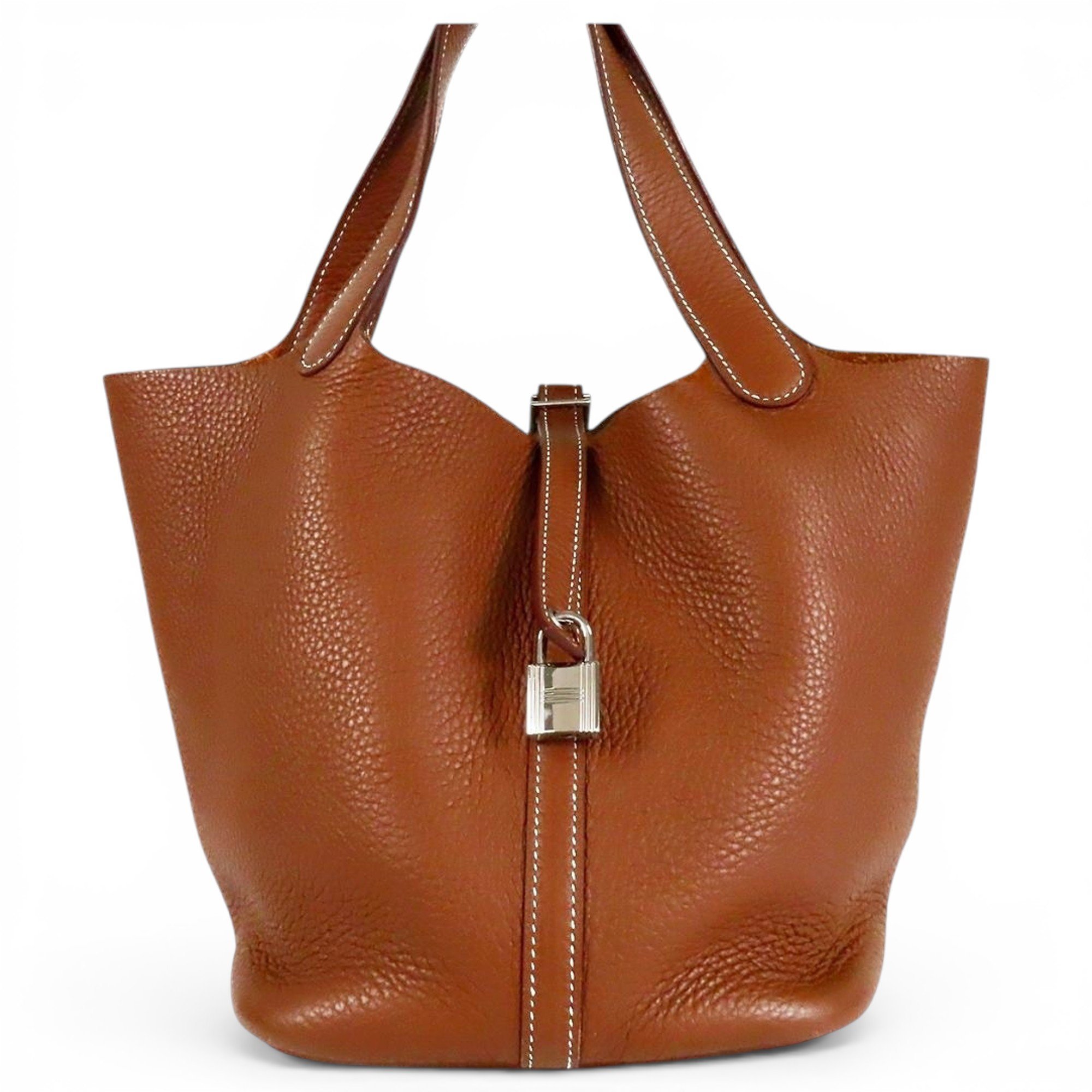 Picotin leather handbag