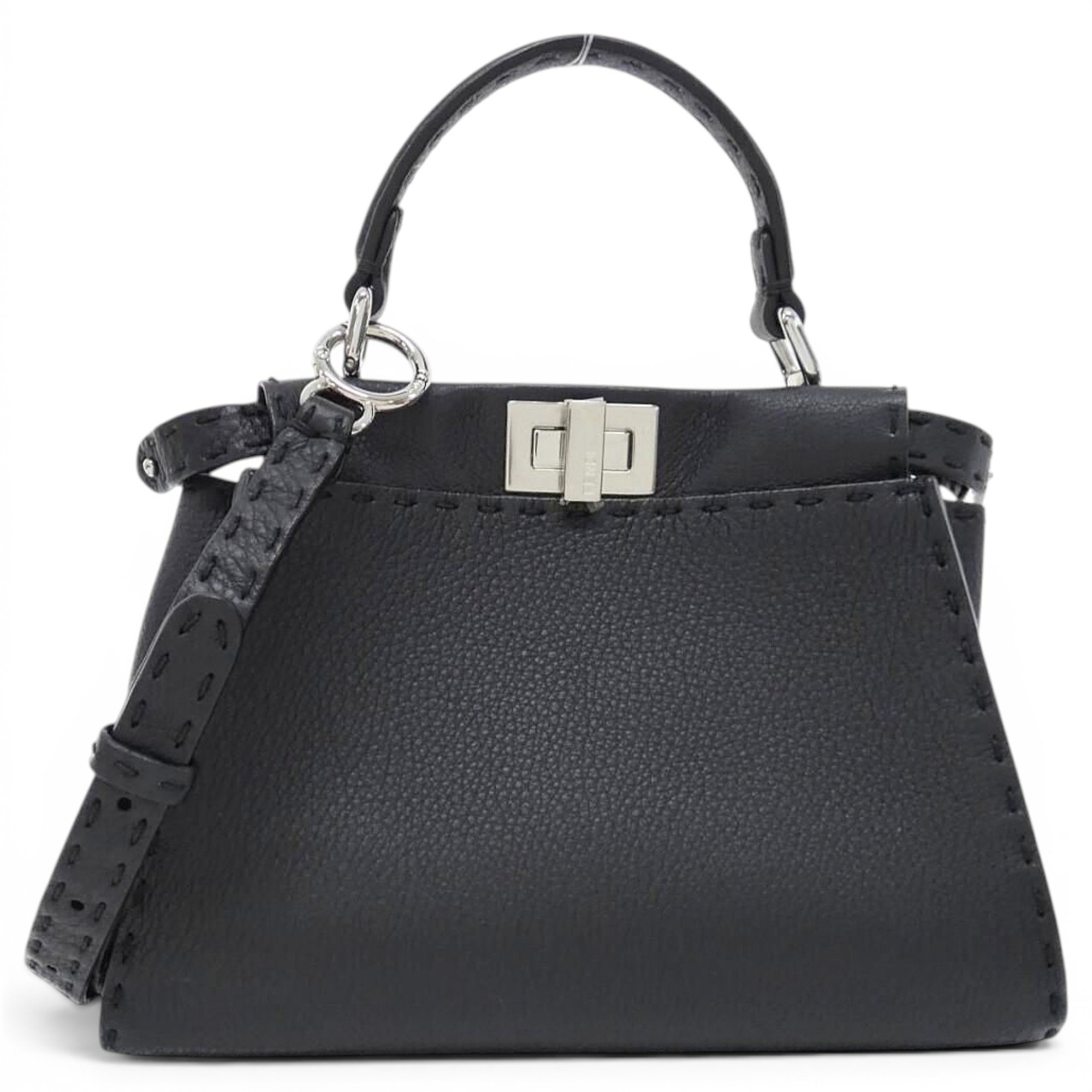 Peekaboo leather handbag