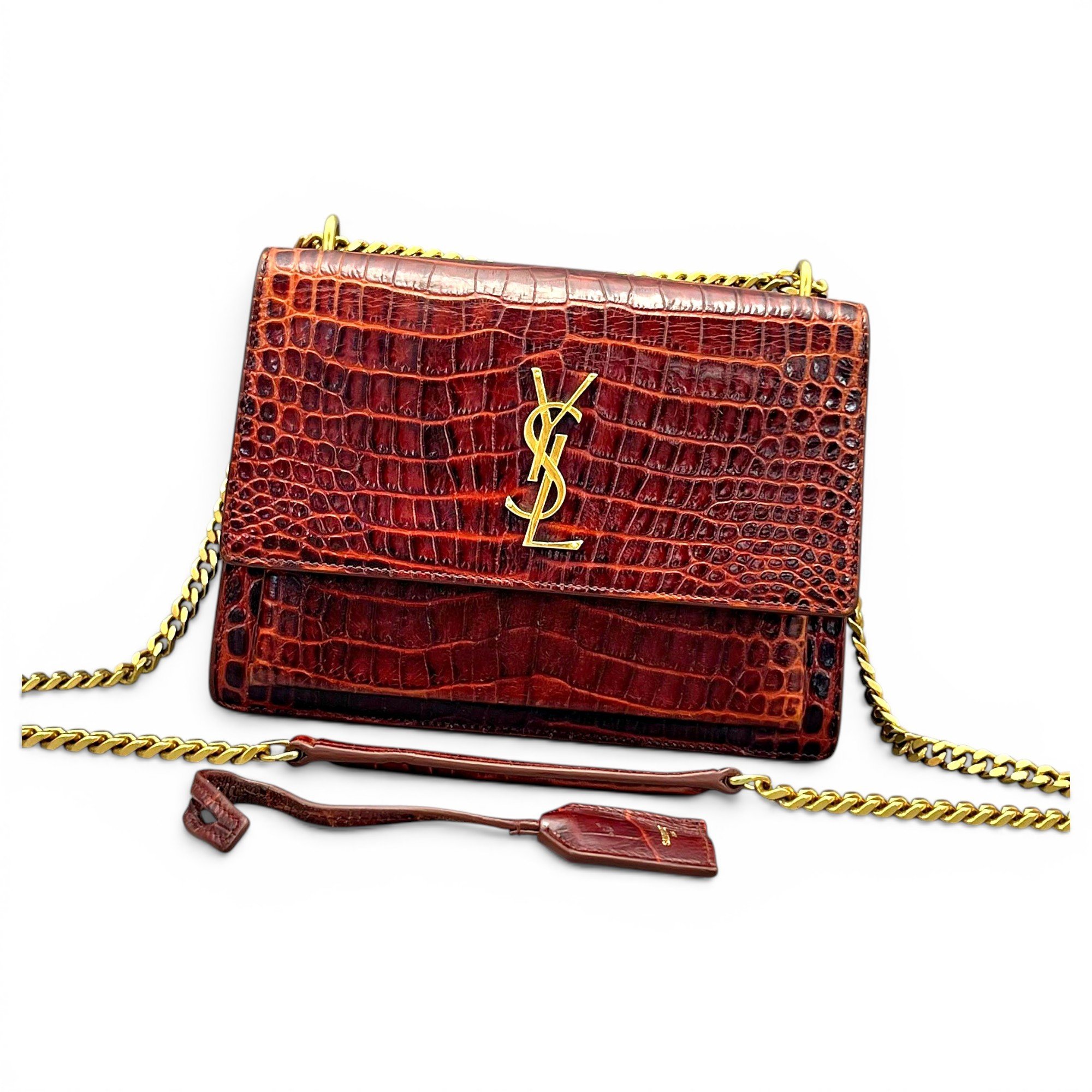 Sunset leather handbag