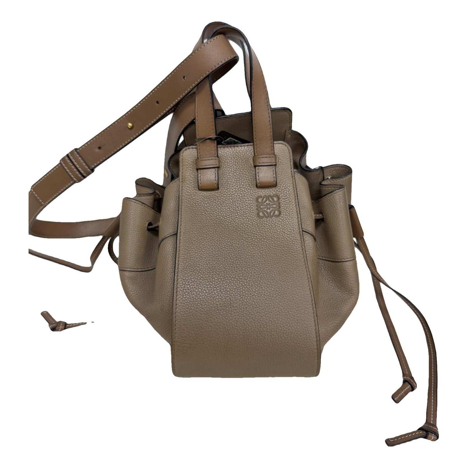 Hammock leather handbag