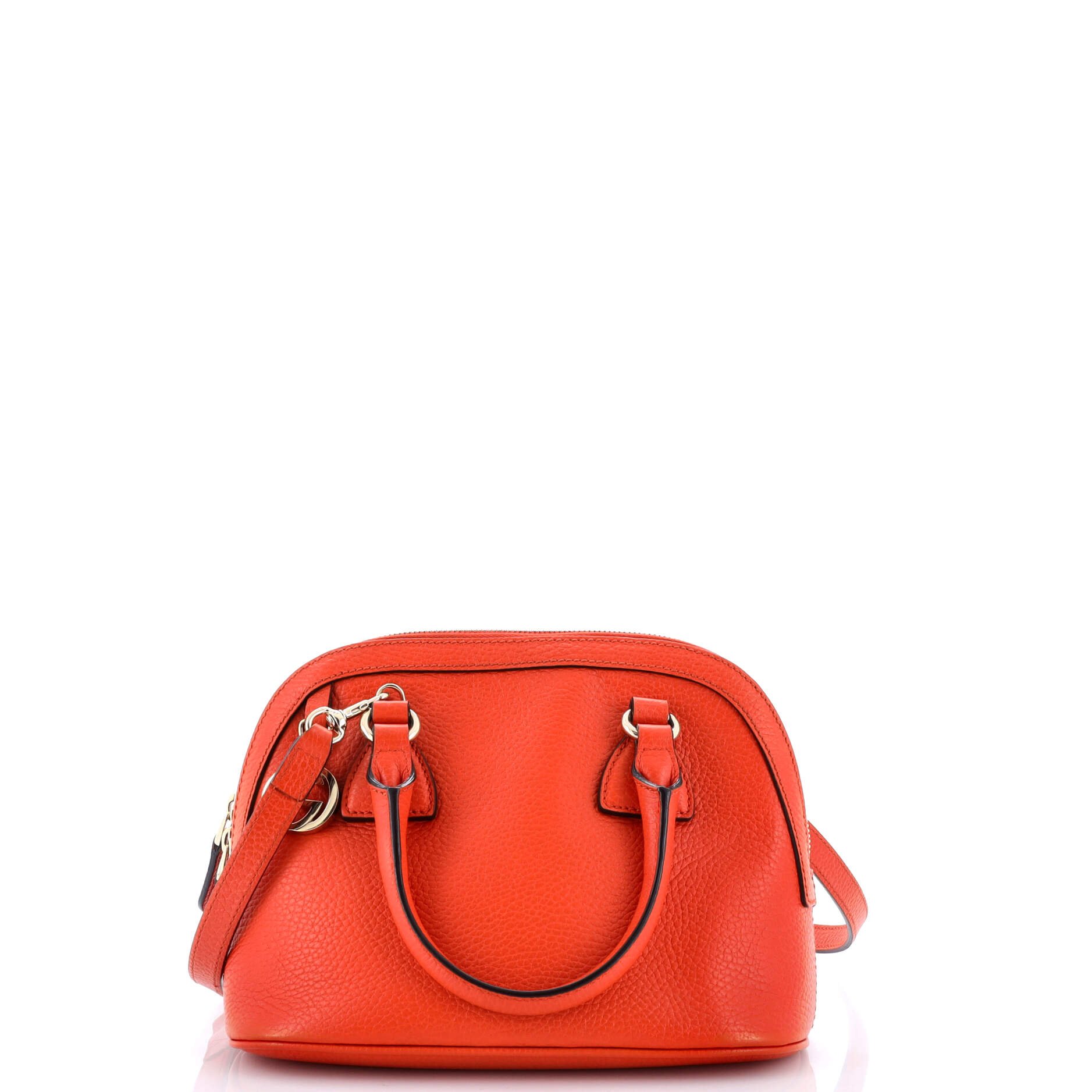 Gucci Convertible Dome Satchel Leather Mini
