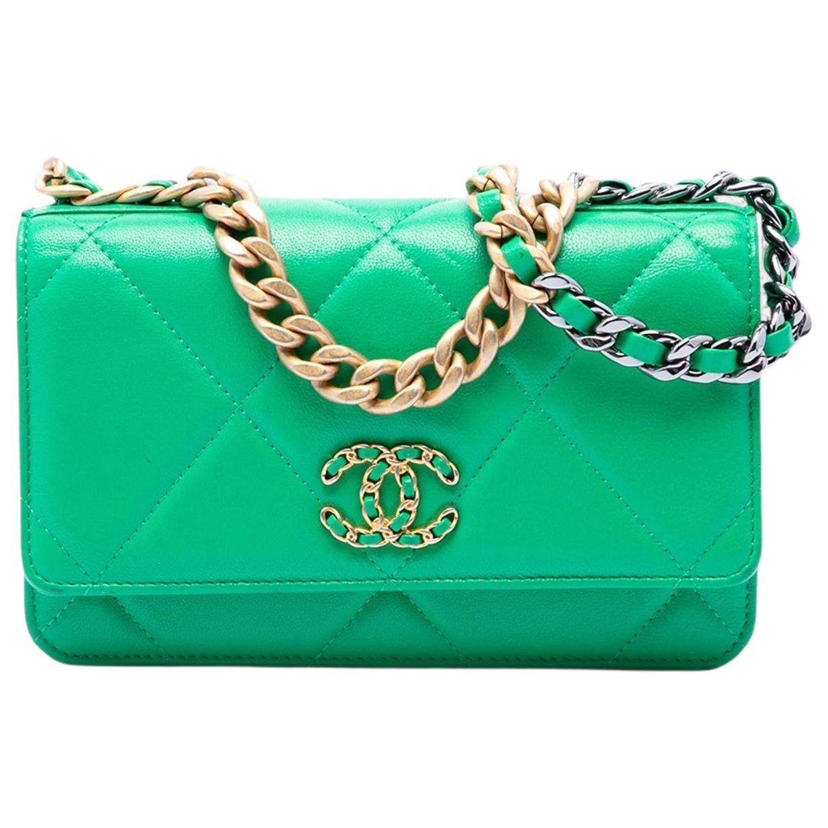 Wallet On Chain leather satchel