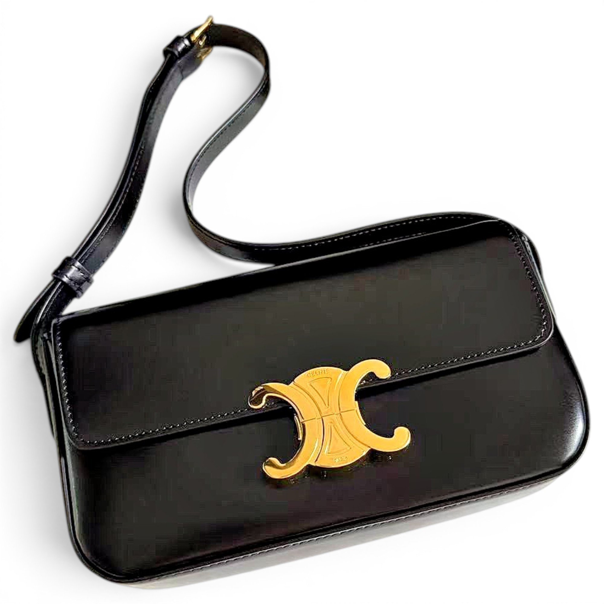Triomphe leather handbag