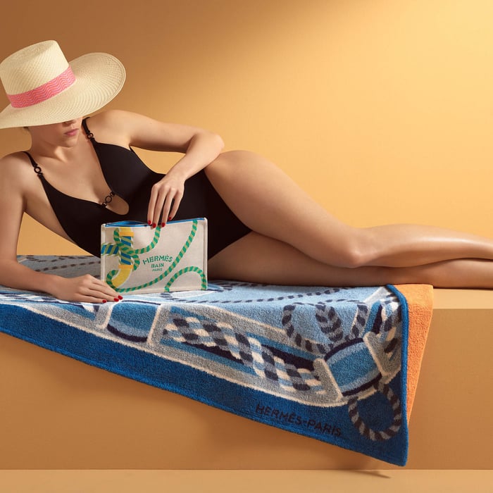 Denim Canoe H Beach Towel