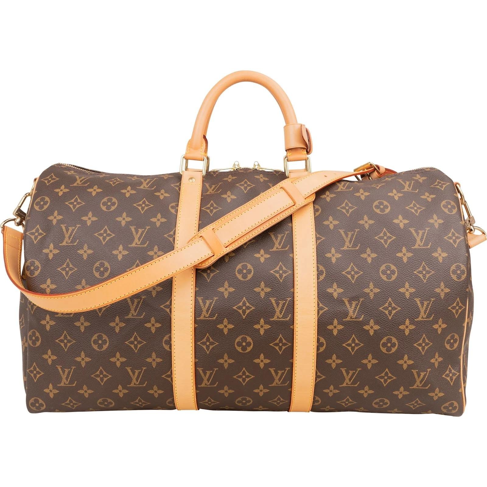 Keepall leather travel bag