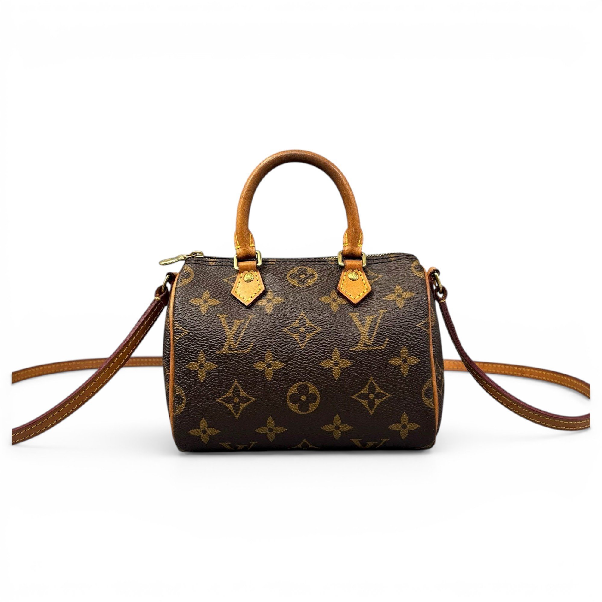 Nano Speedy / Mini HL leather crossbody bag