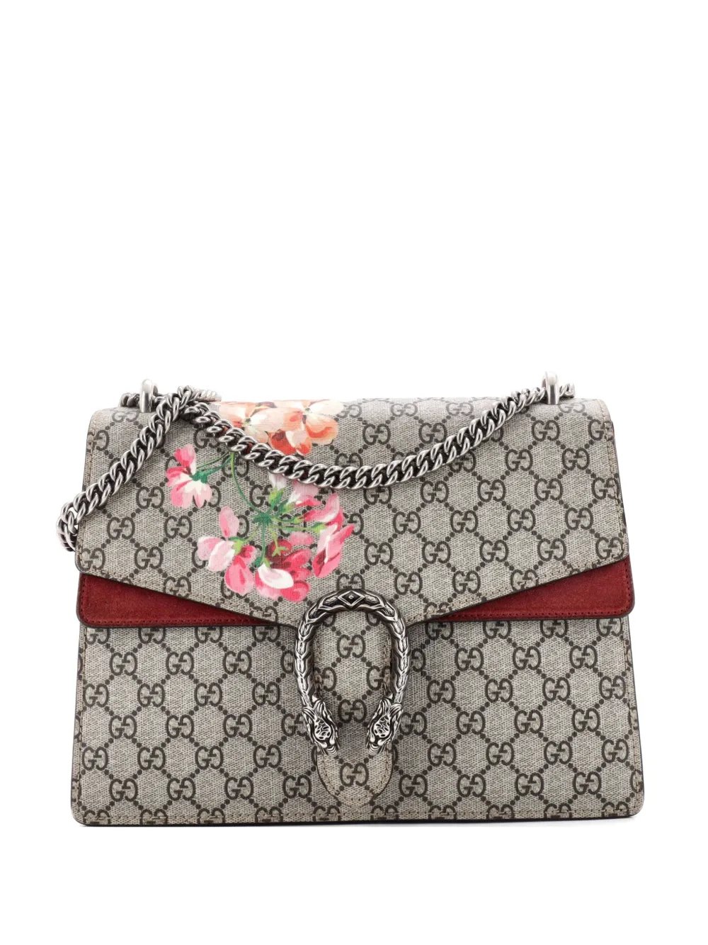 Dionysus Bag Blooms Print GG Coated Canvas Medium shoulder bag