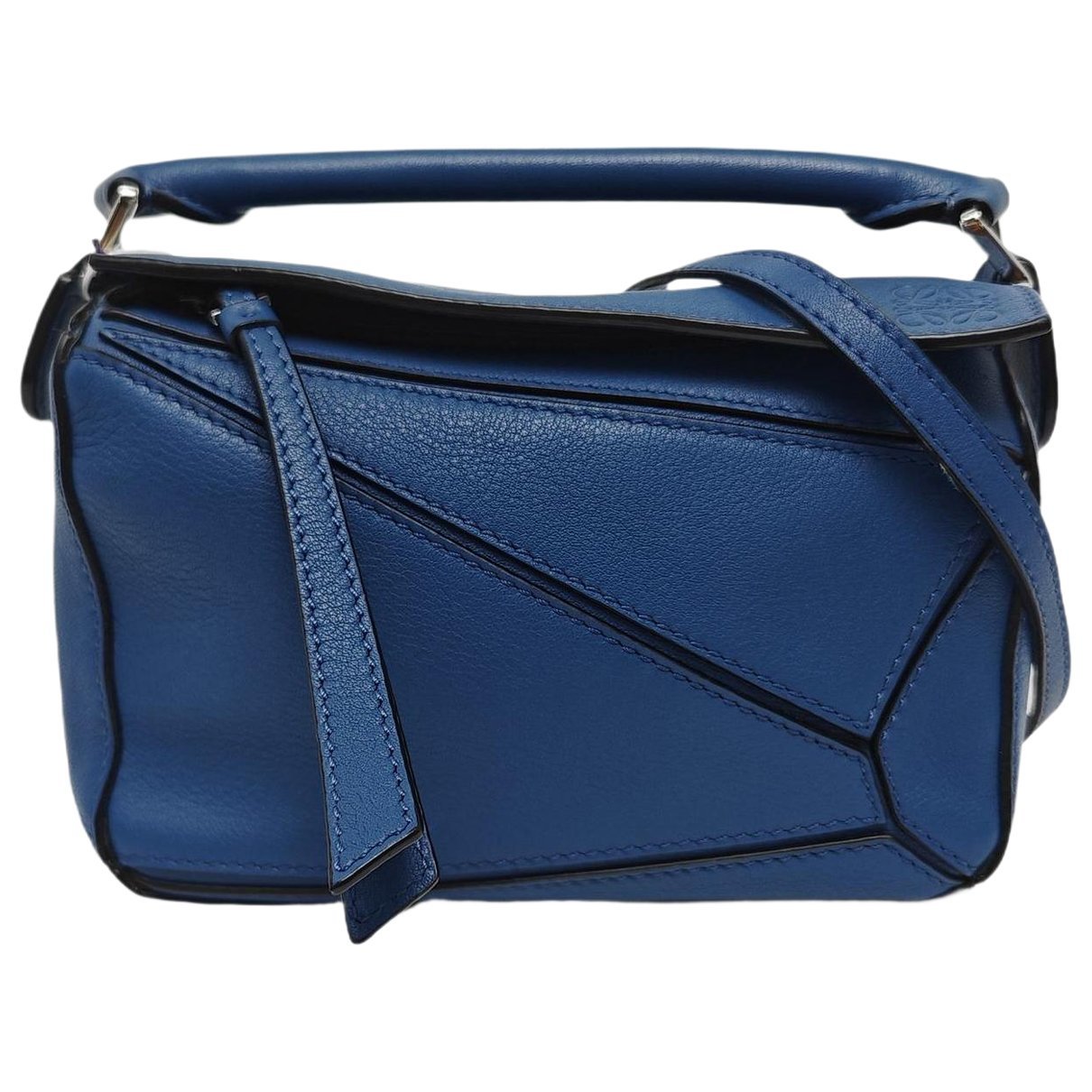 Puzzle leather handbag