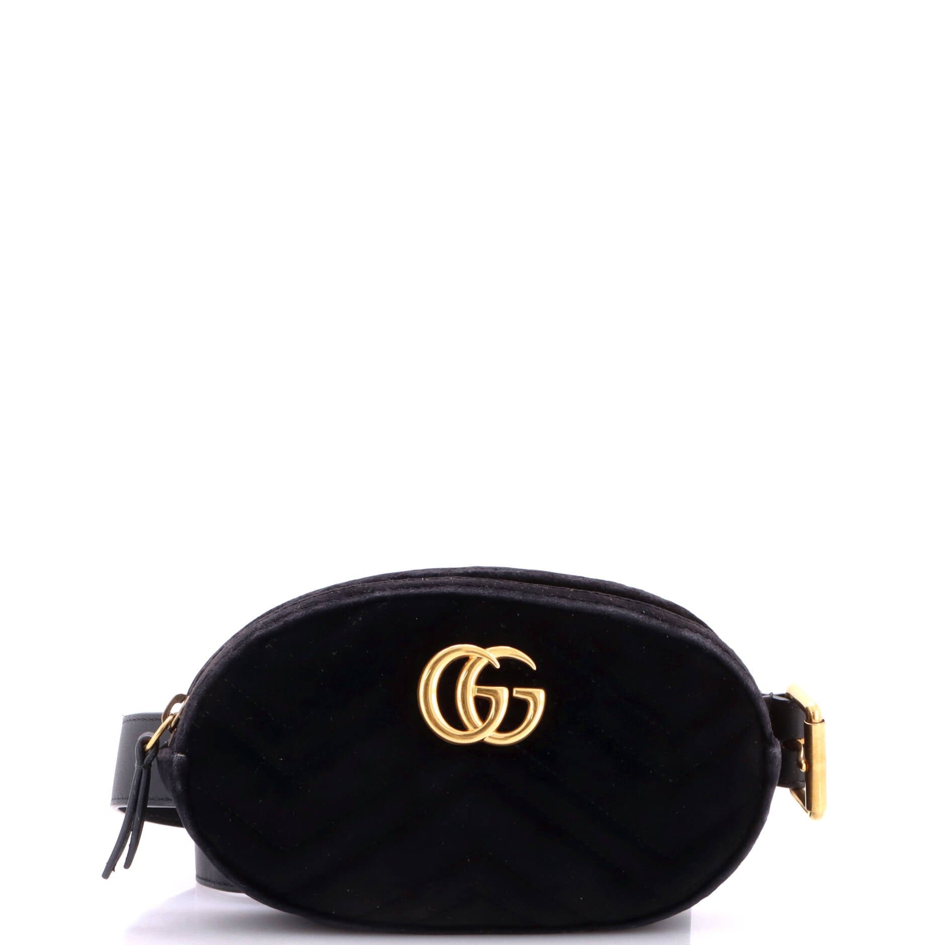 Gucci GG Marmont Belt Bag Matelasse Velvet