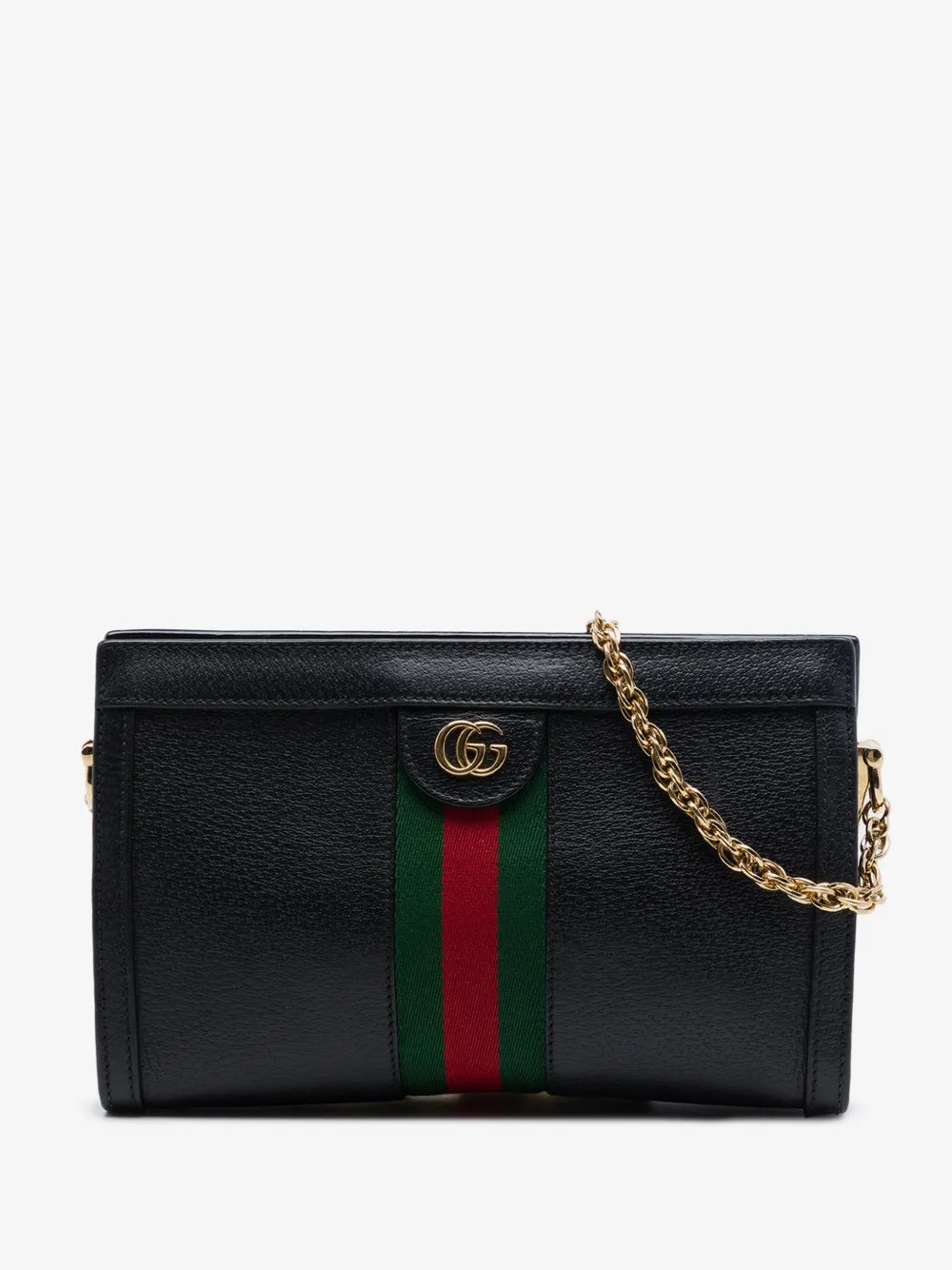 2016-2026 Small Calfskin Web Ophidia Chain crossbody bag