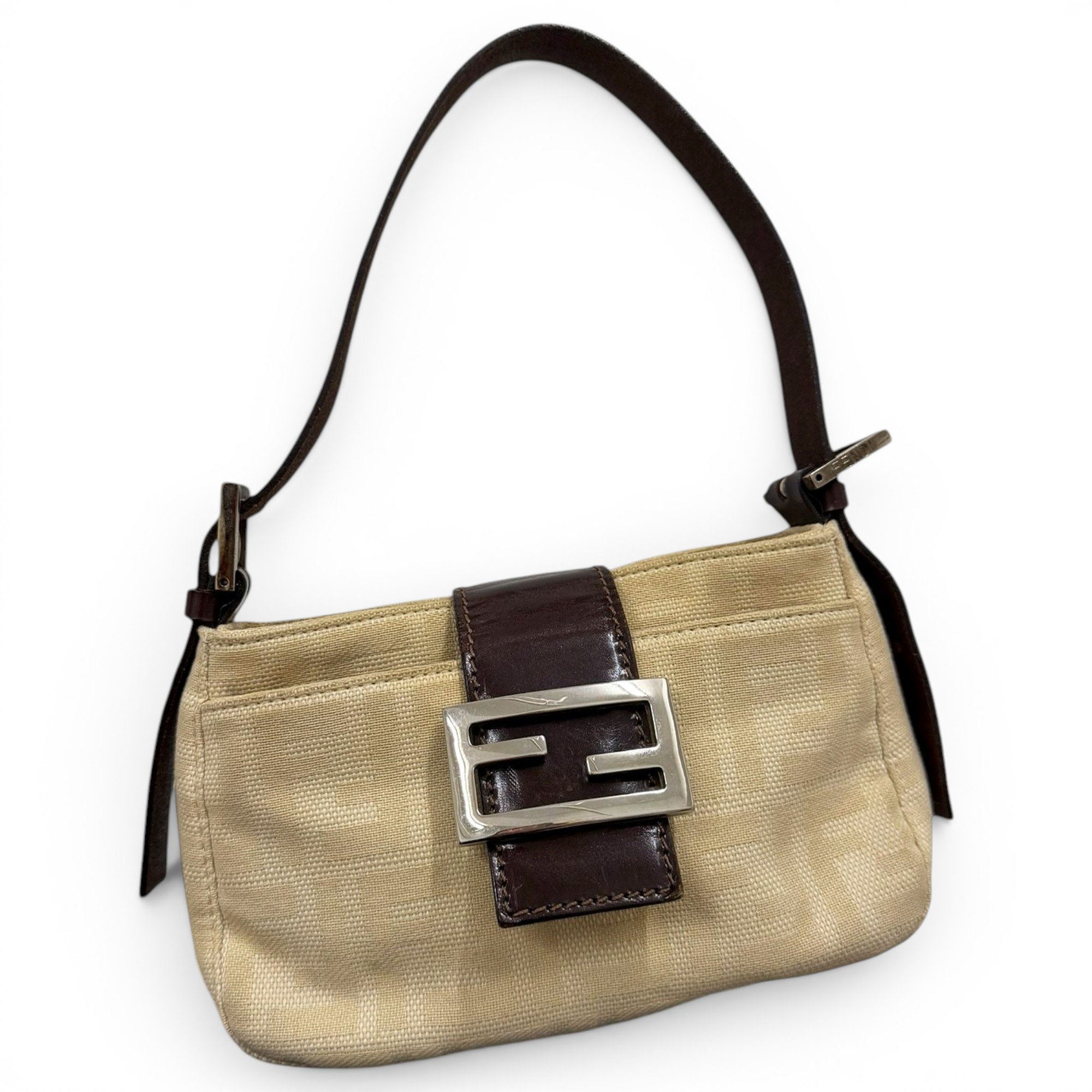 Baguette leather handbag