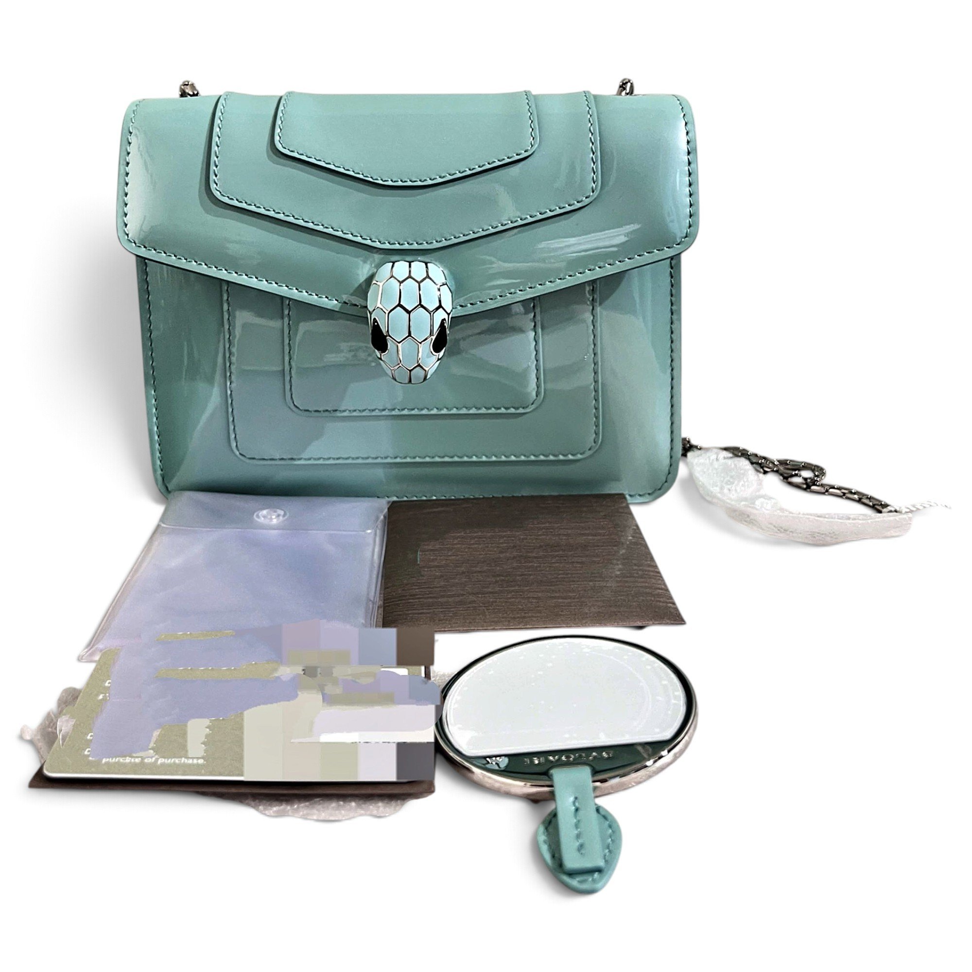 Serpenti patent leather crossbody bag