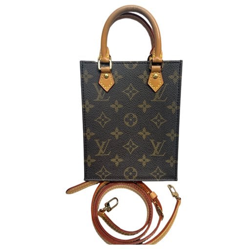 Plat leather handbag