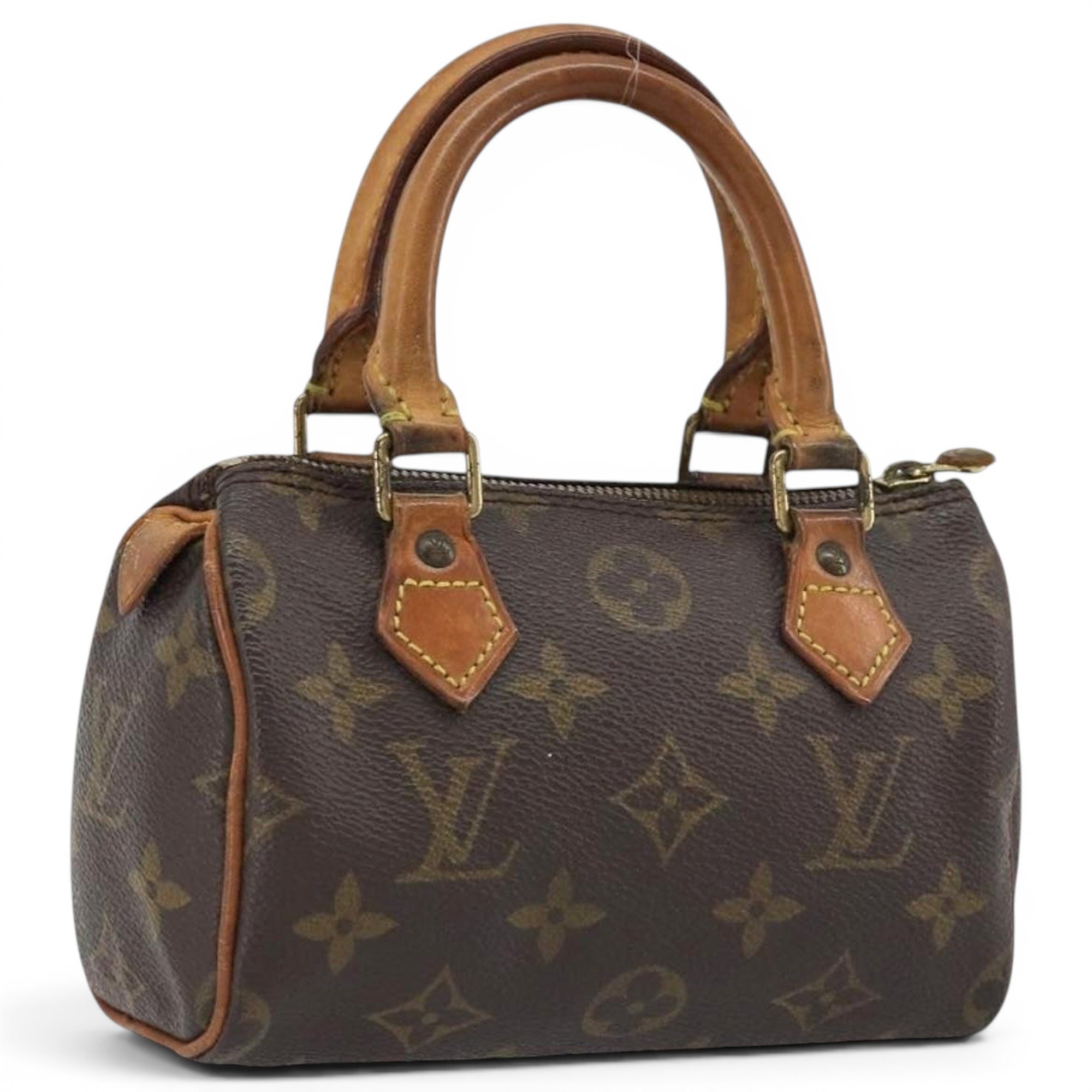 Louis Vuitton Nano Speedy / Mini HL leather handbag