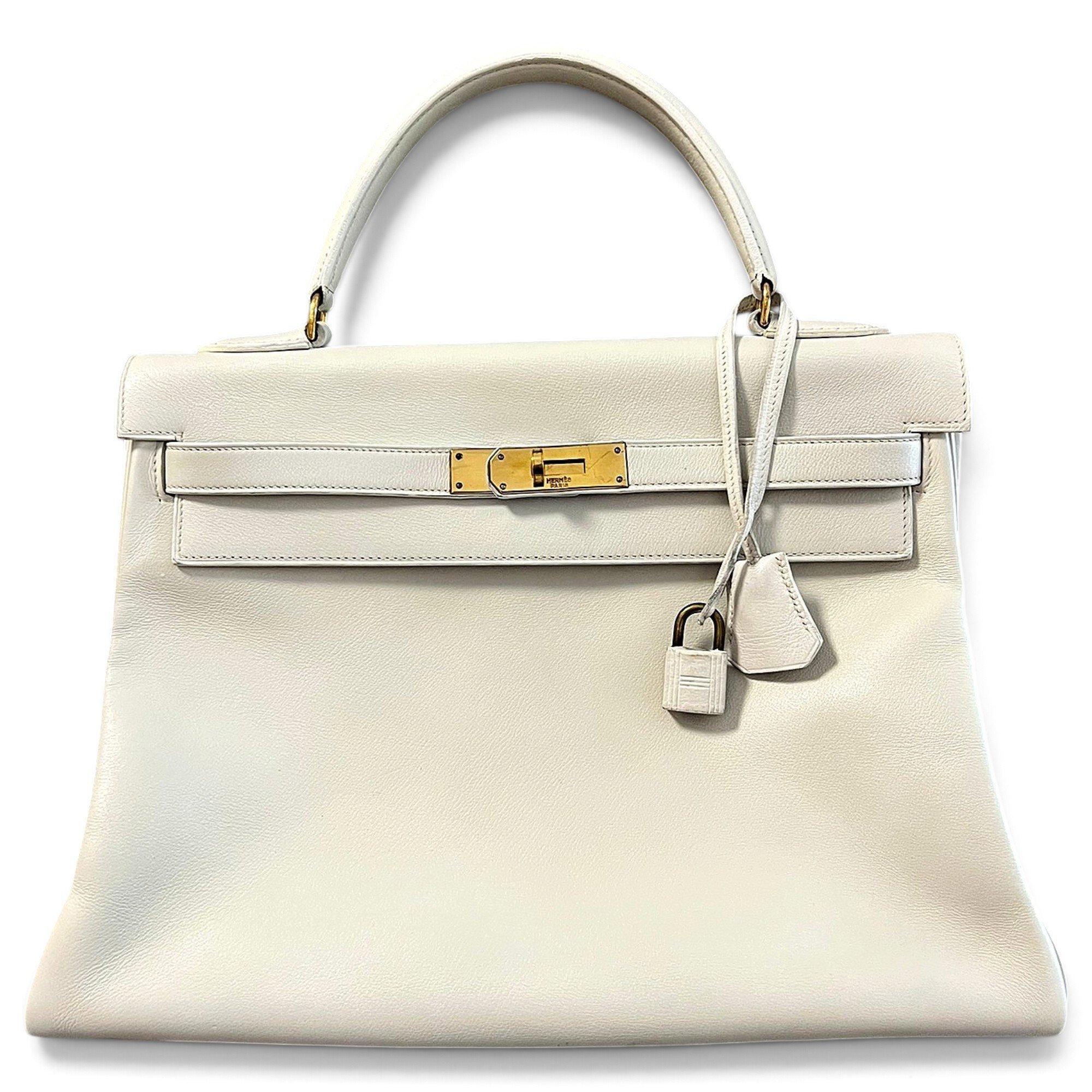 Kelly 32 leather handbag