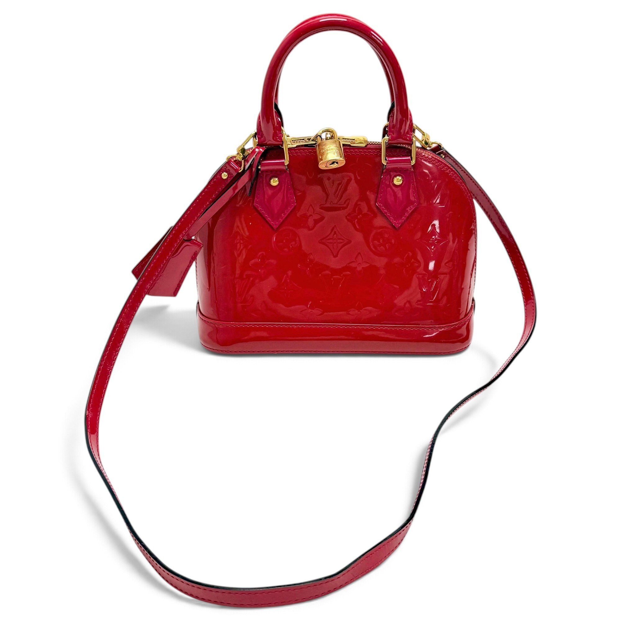 Louis Vuitton Alma leather handbag