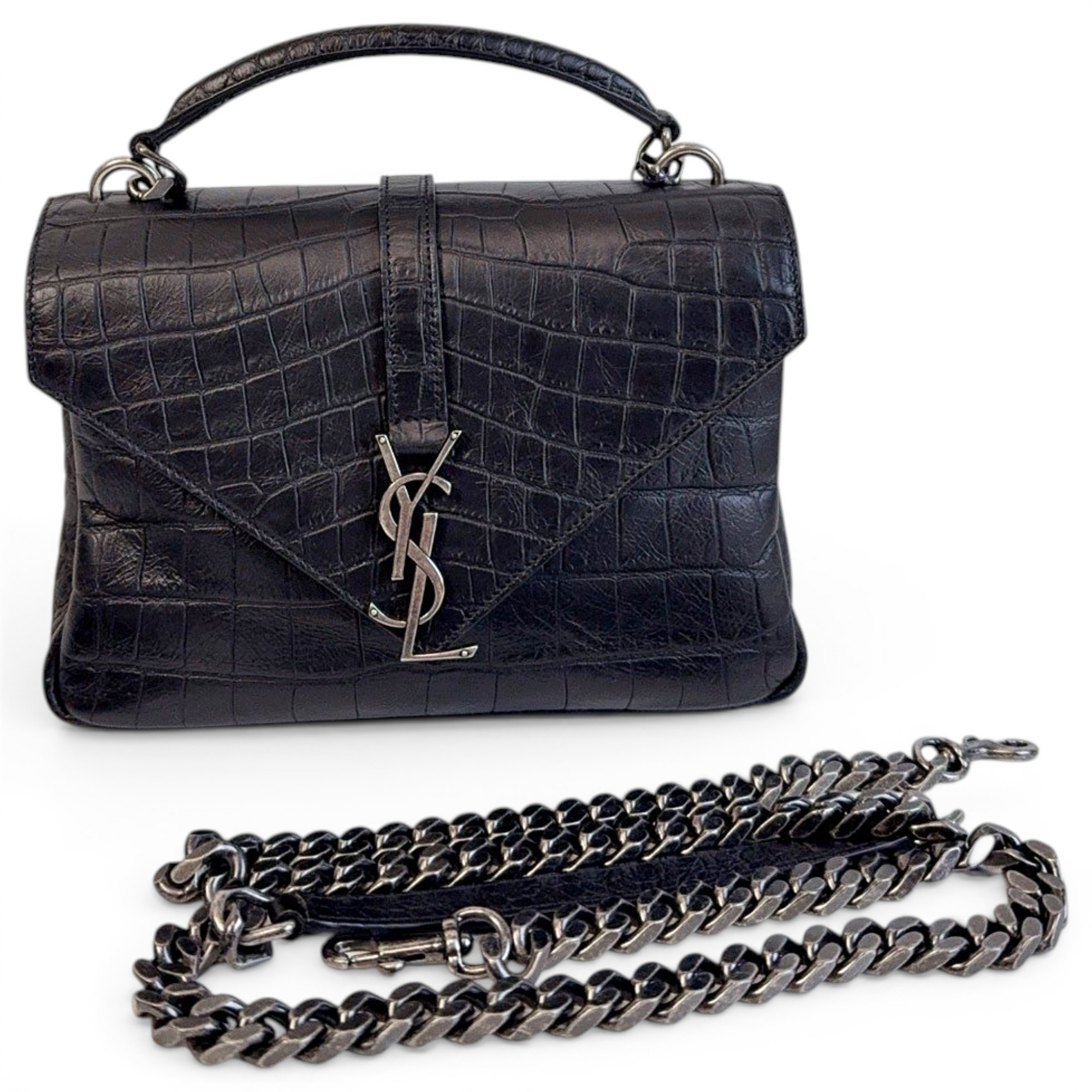Collége monogramme leather handbag
