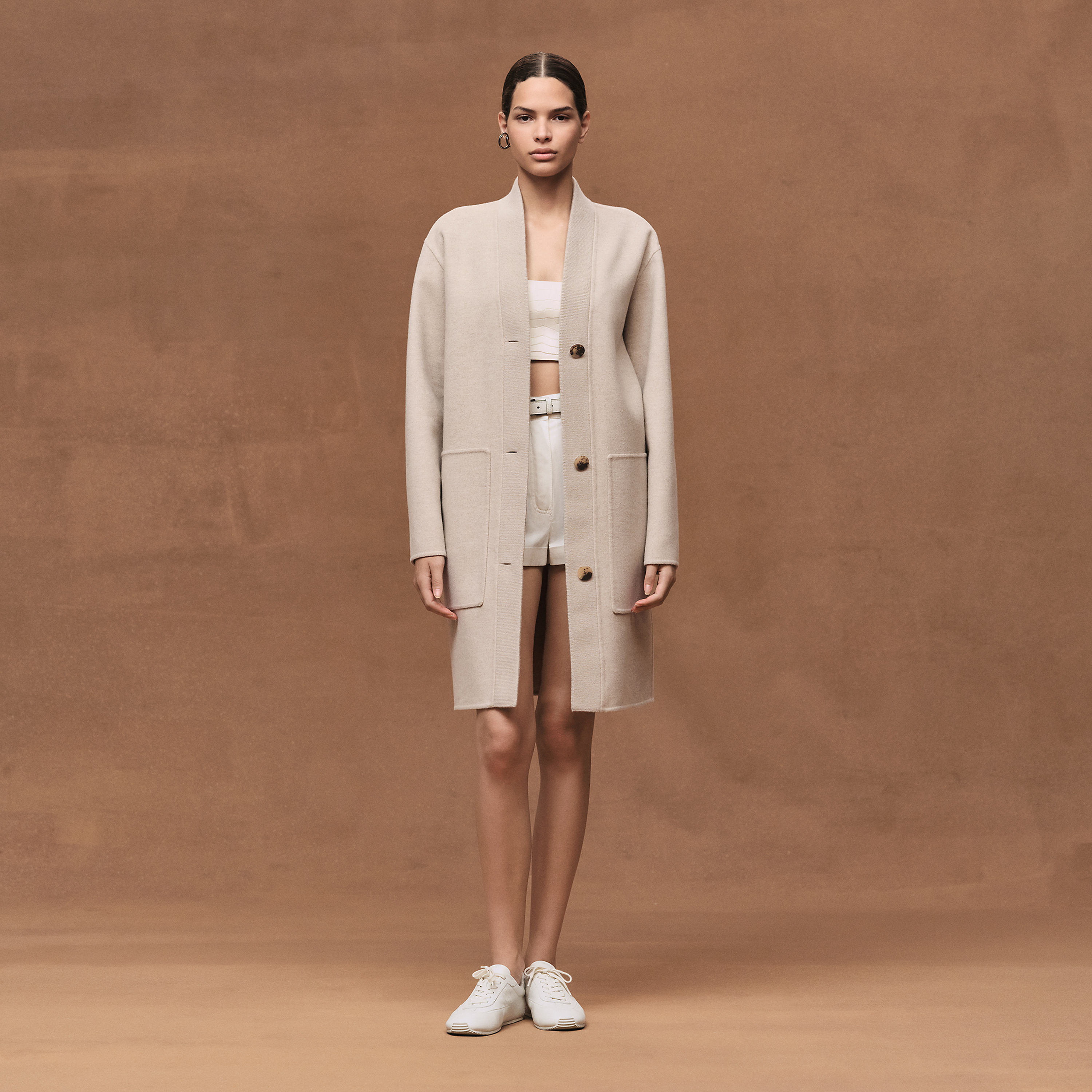 Cardigan coat