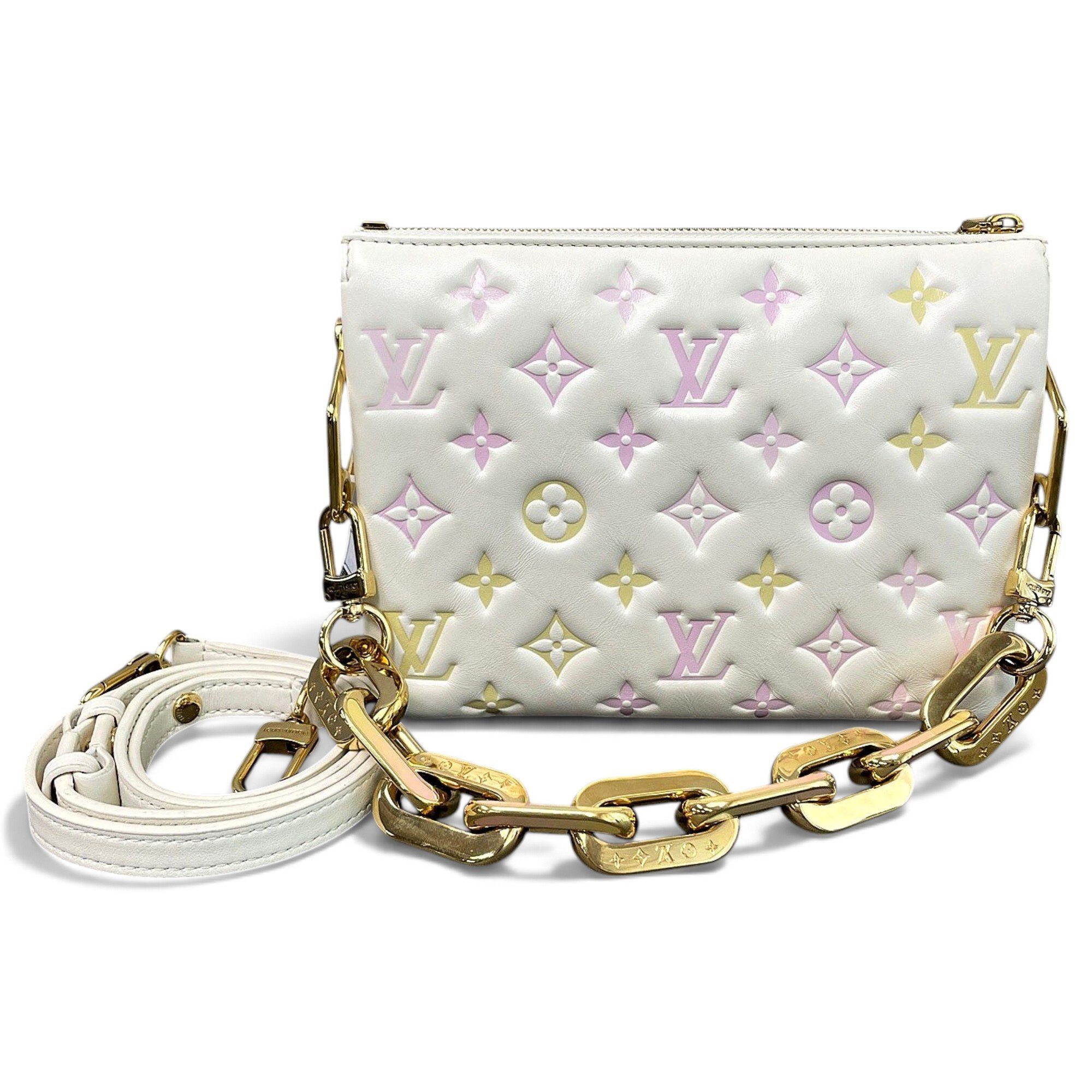 Coussin leather handbag