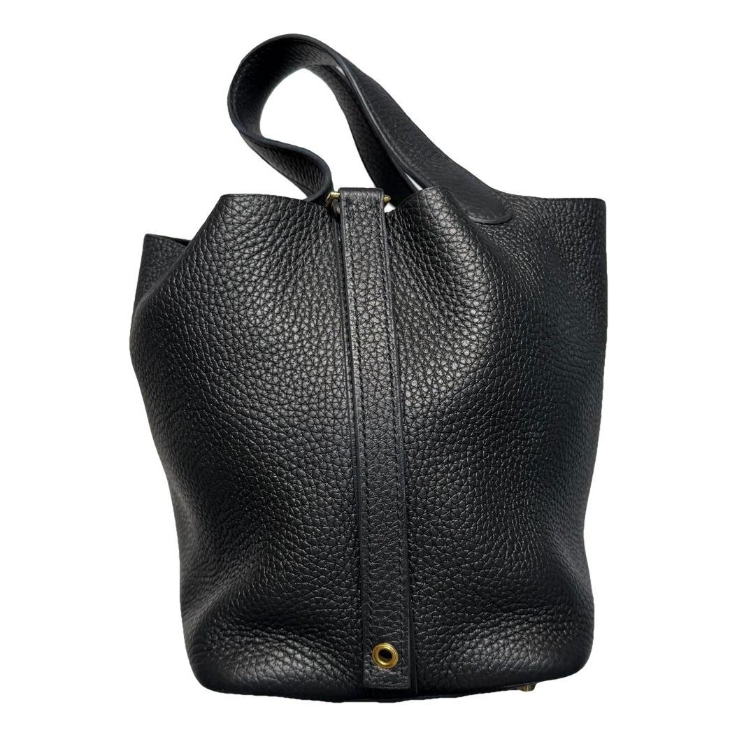 Picotin leather tote