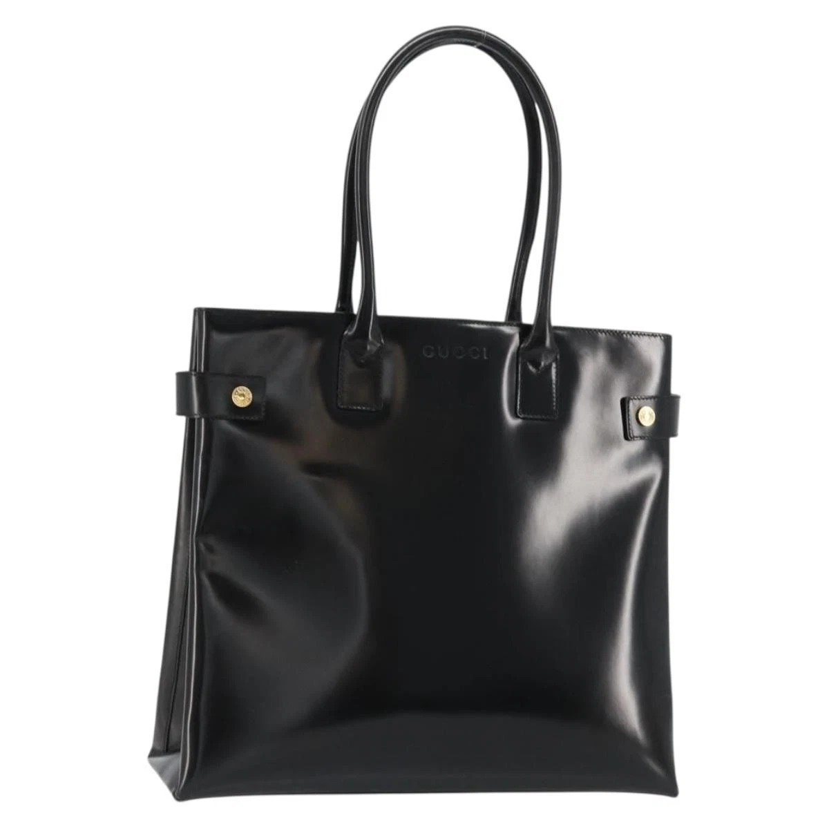 Patent leather tote