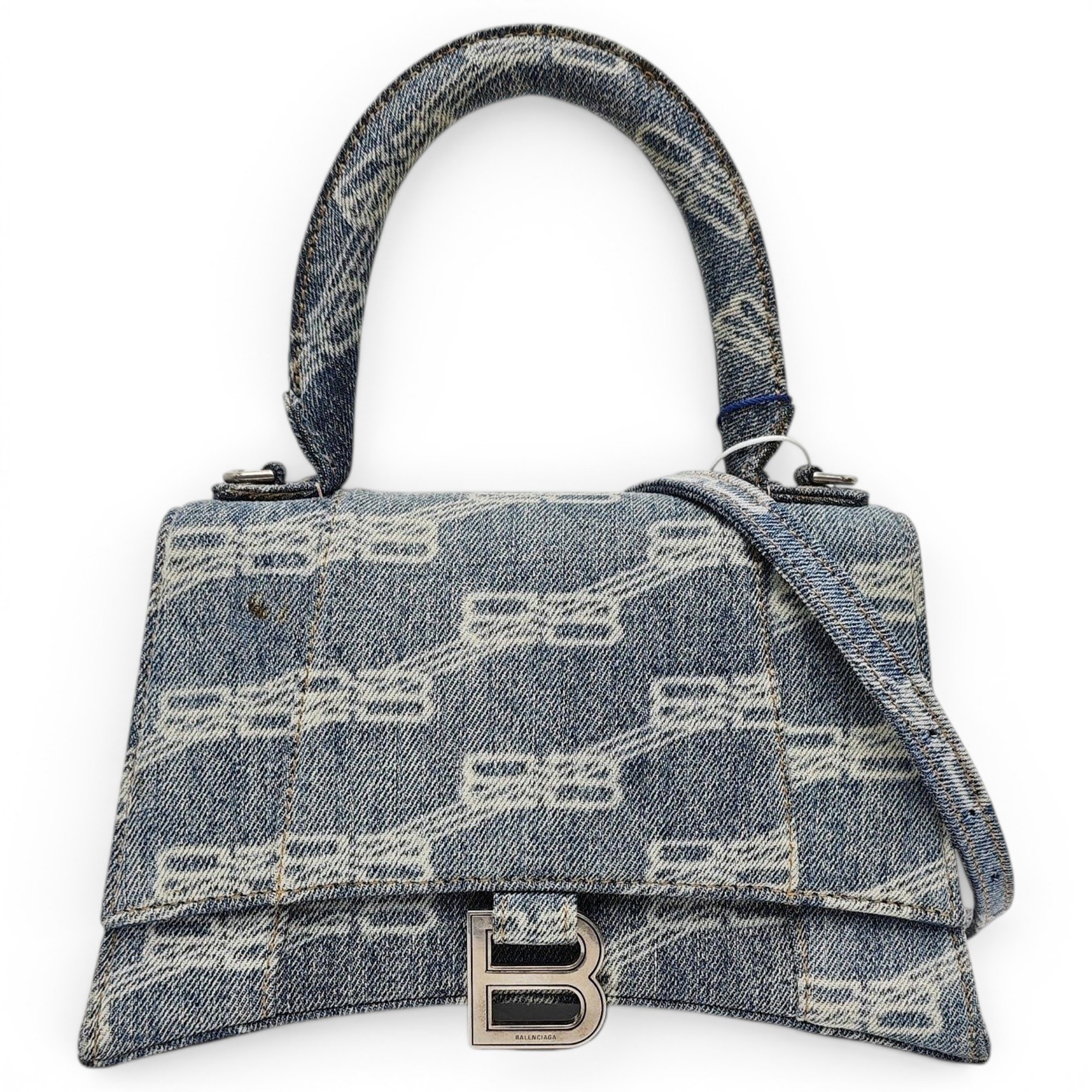 Hourglass cloth handbag