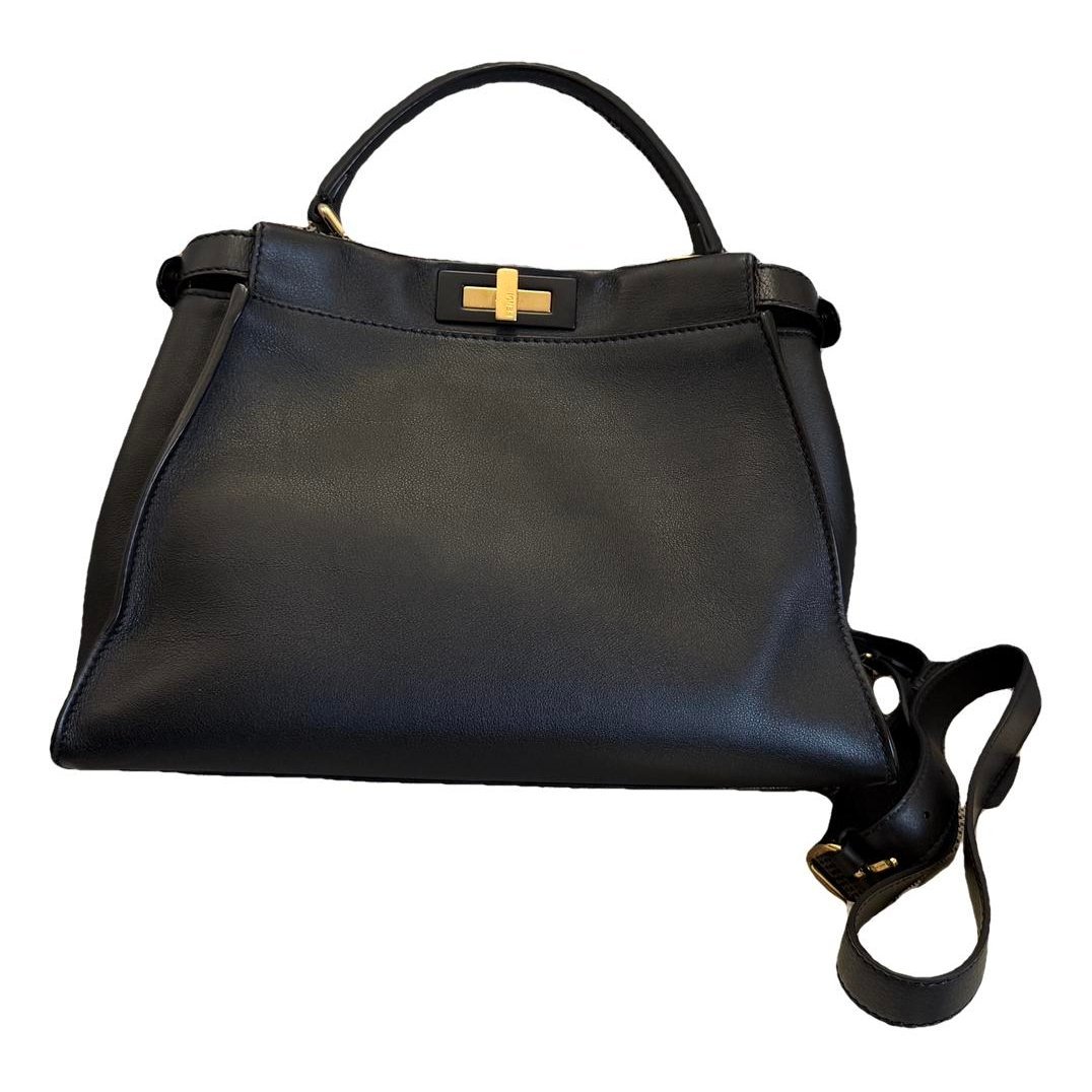 Peekaboo leather handbag