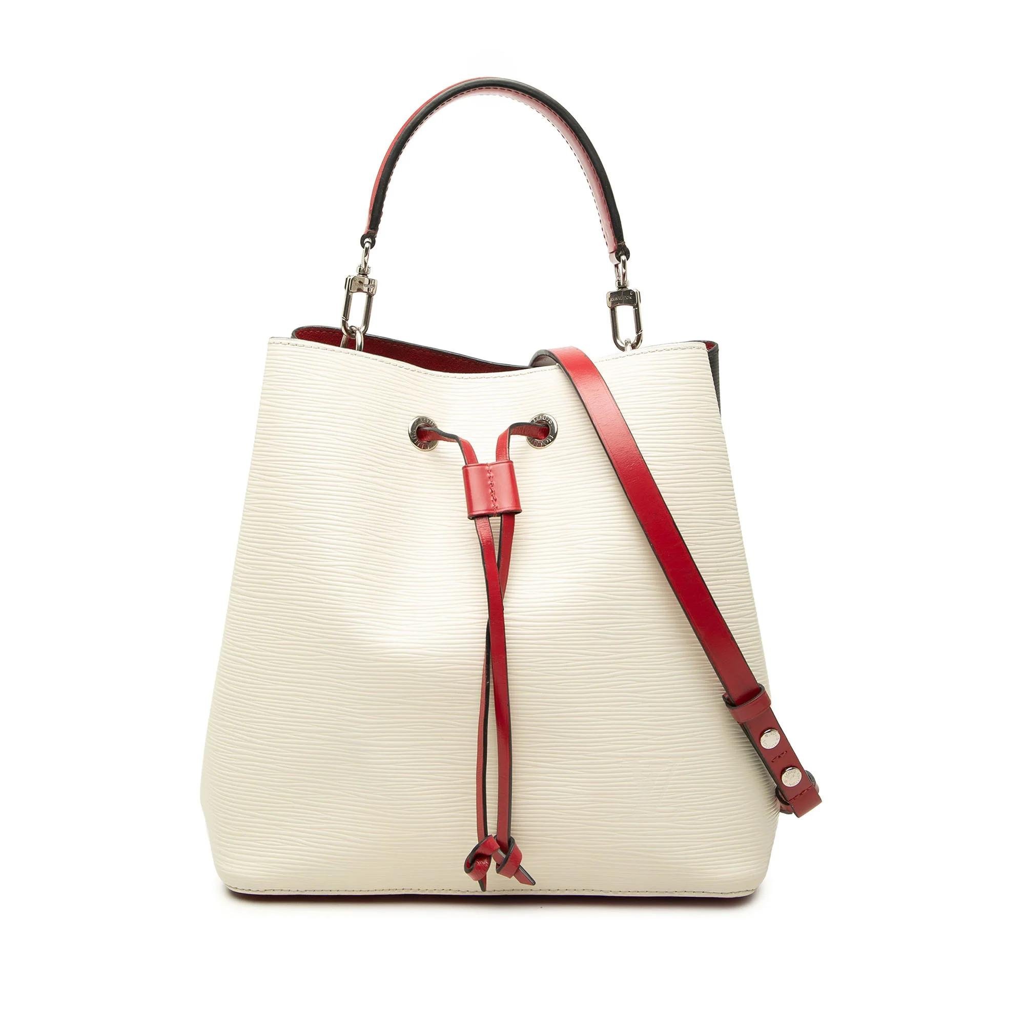 Bucket leather handbag