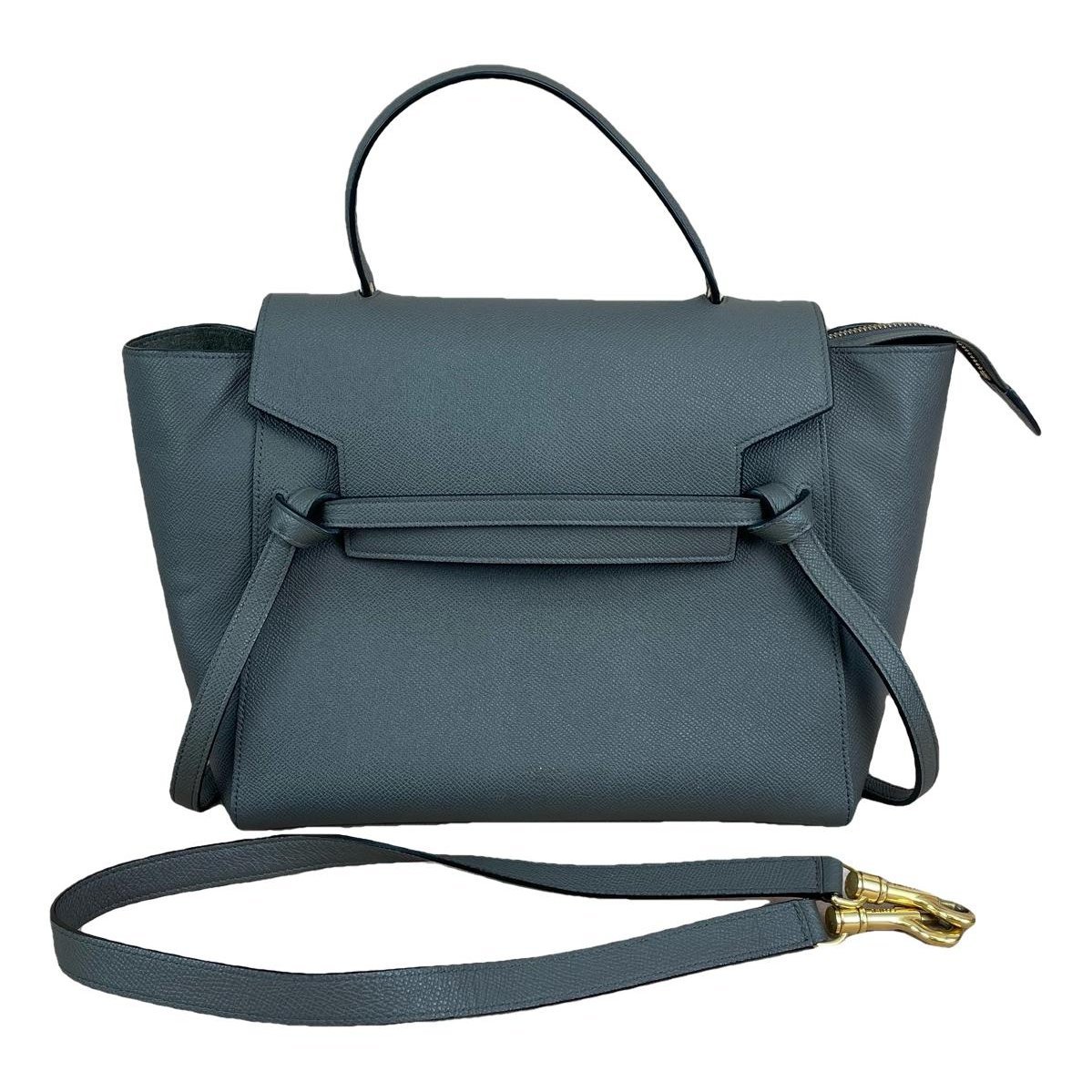 Belt leather handbag
