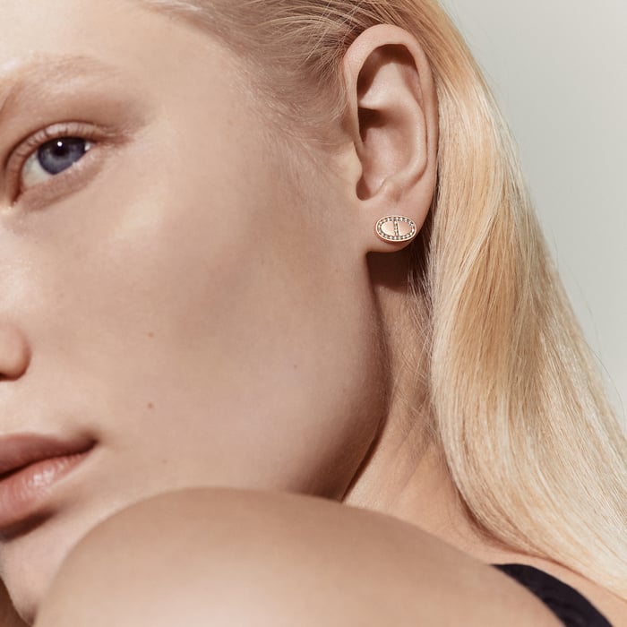 Sans Coloris Chaine d'Ancre Contour Earrings