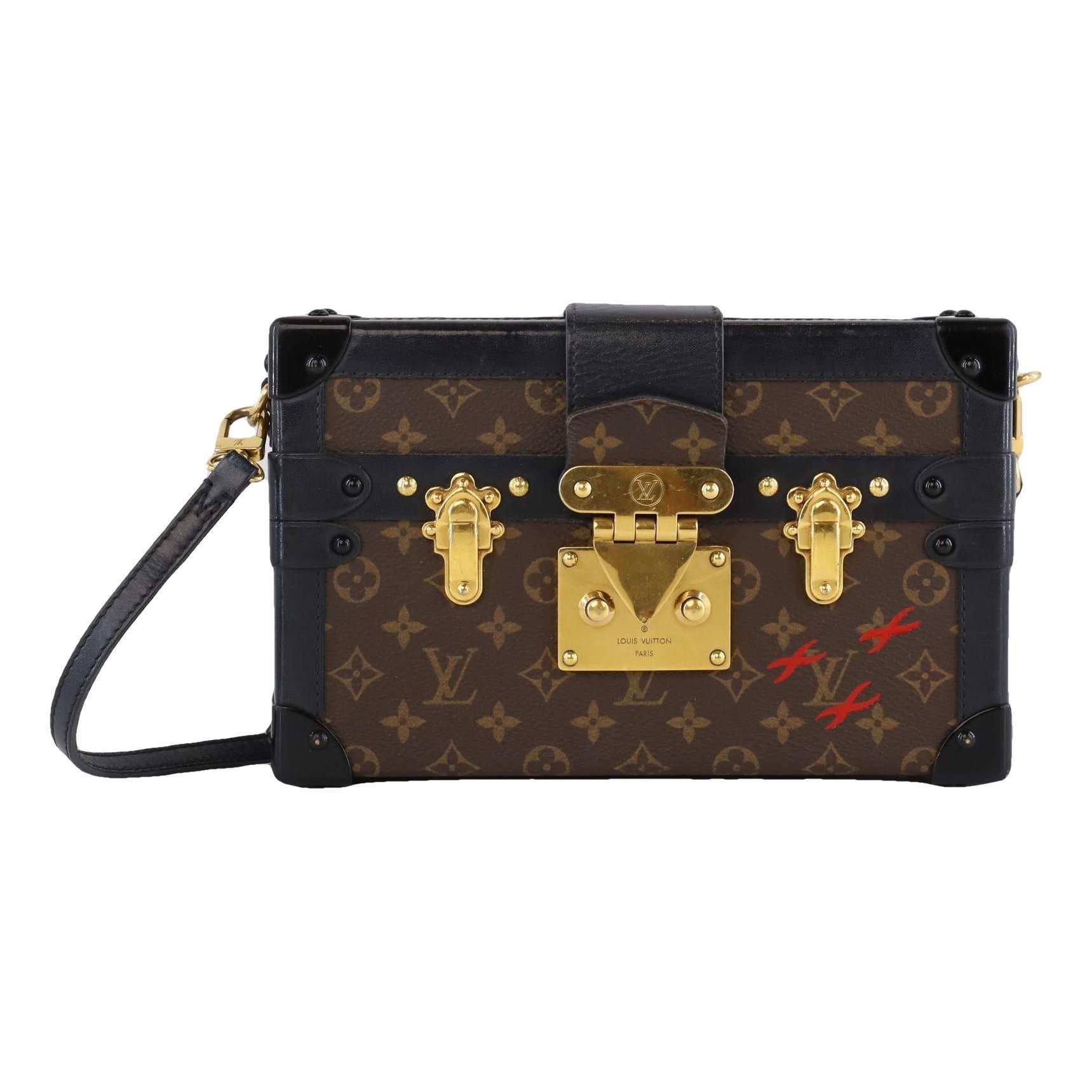 Petite Malle leather handbag