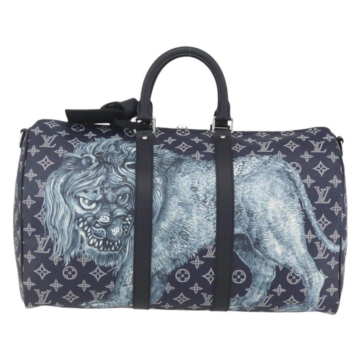 Keepall leather travel bag
