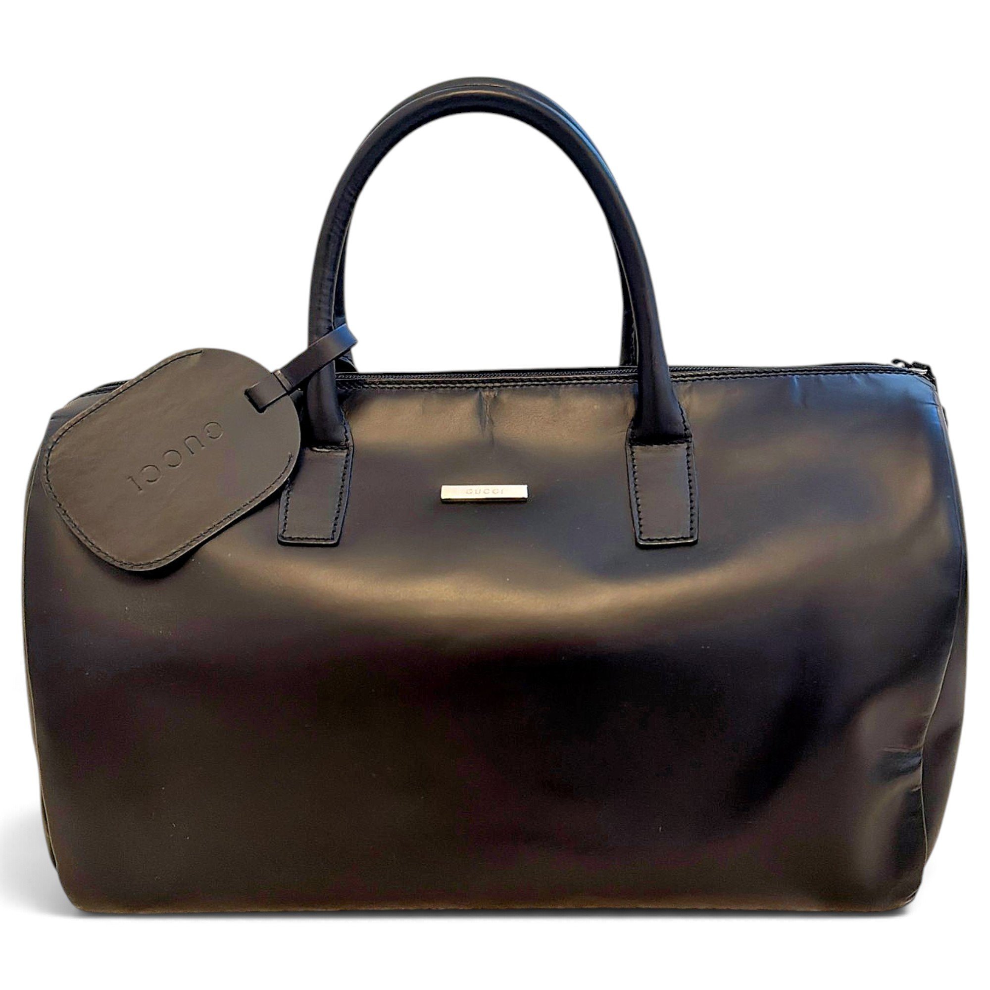 Leather travel bag