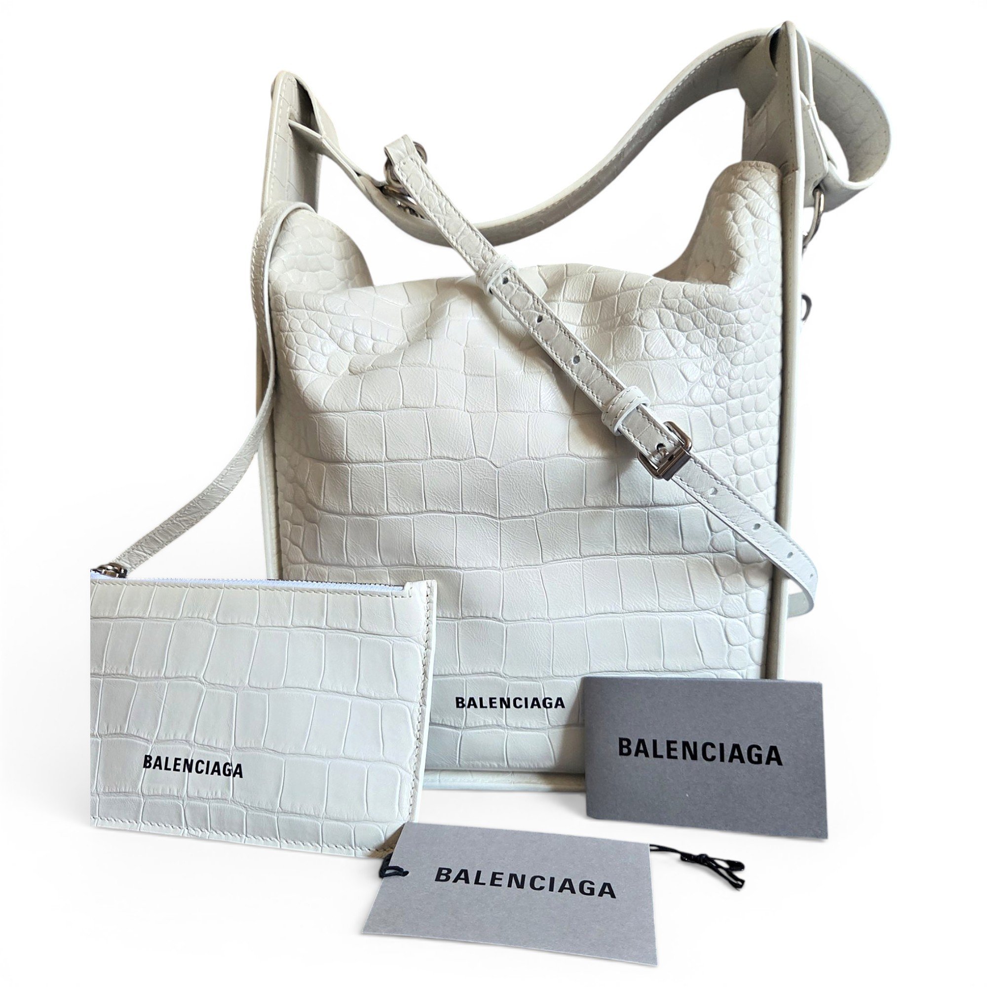 Shopping North South leather tote
