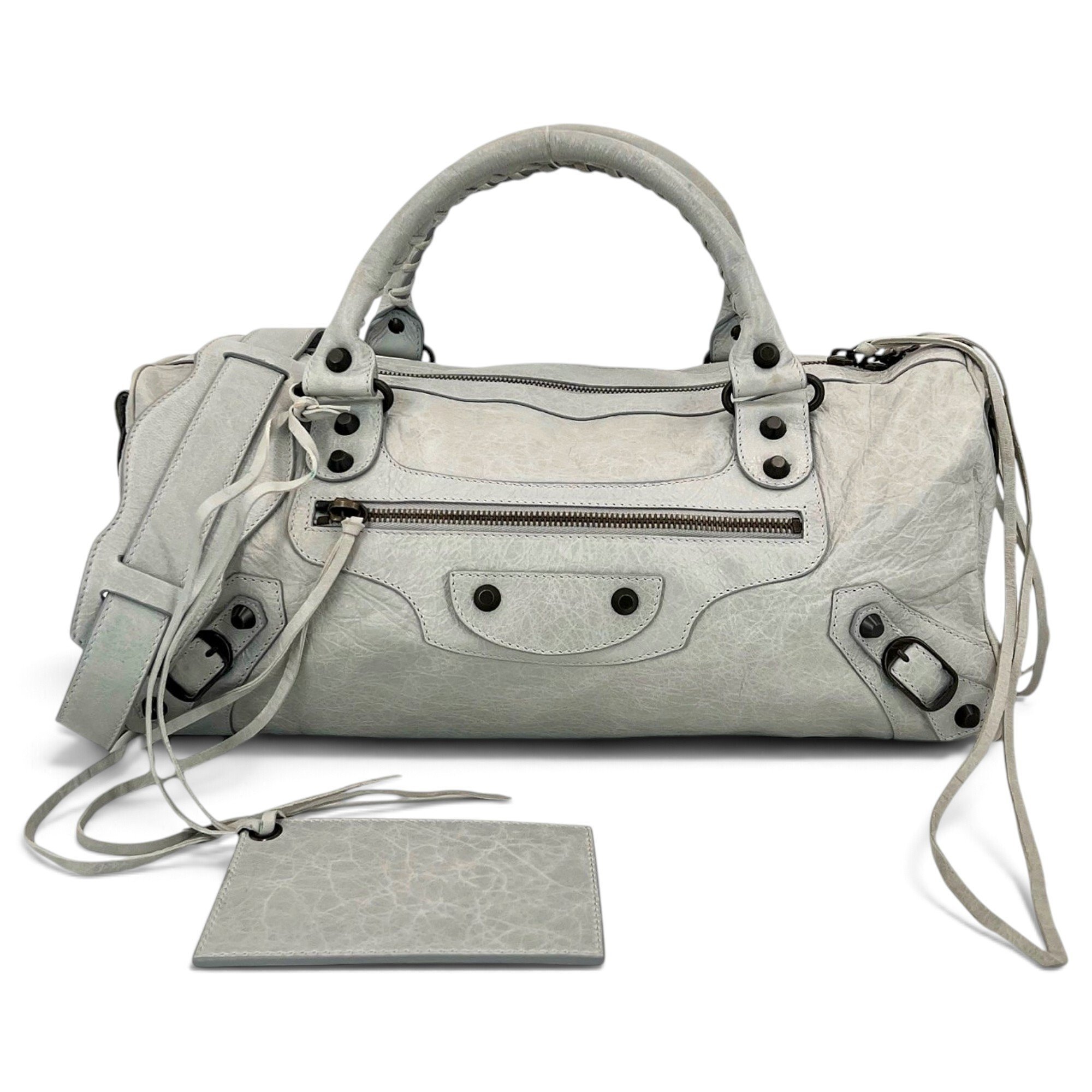 Balenciaga City leather bowling bag