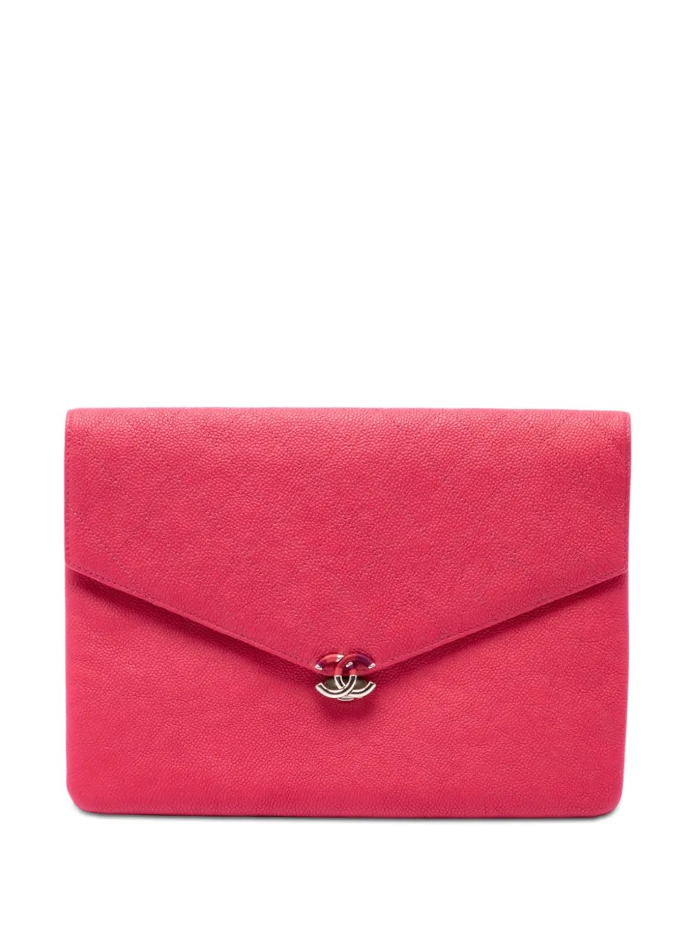 2018 Paris Cuba Quilted Caviar Thread Around Envelope clutch bag