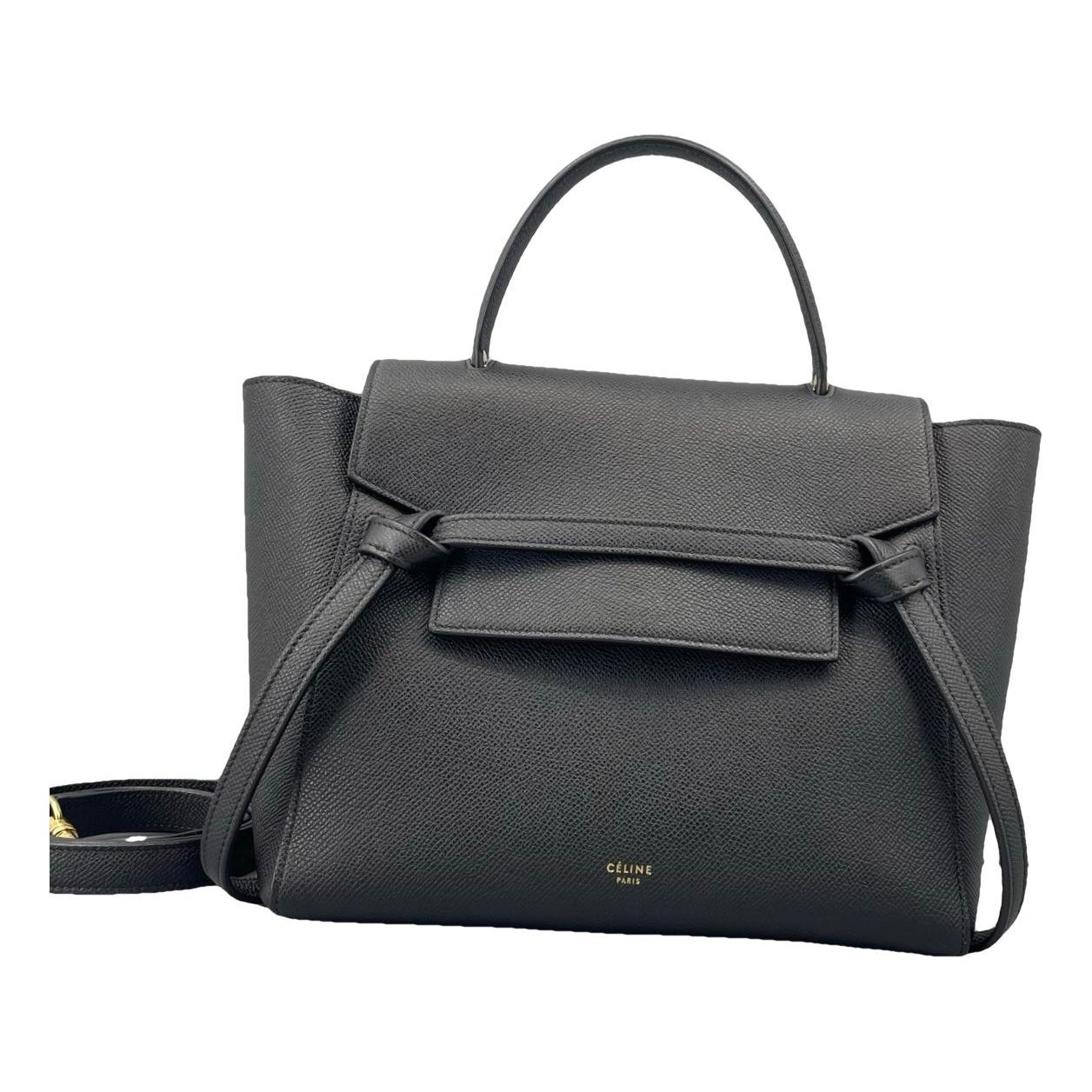 Belt leather handbag