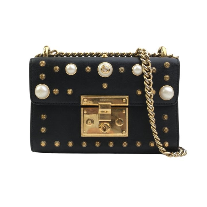 Gucci Small Studded Padlock Bag
