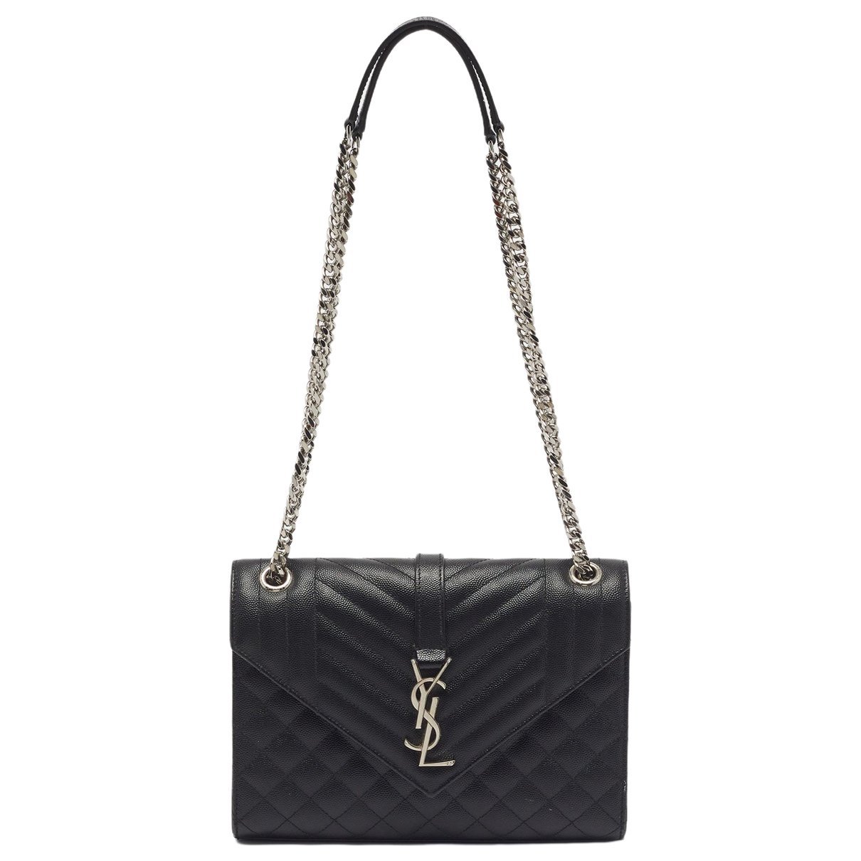 Envelope leather handbag