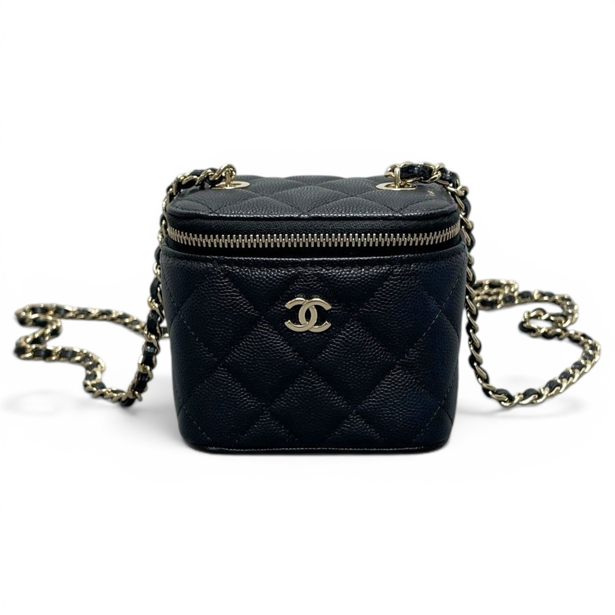 Trendy CC Vanity leather handbag