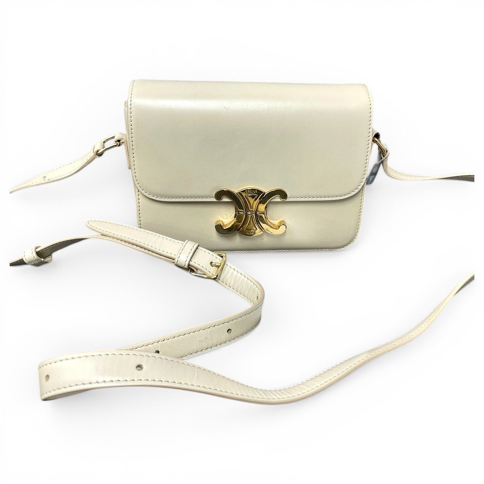 Triomphe leather handbag